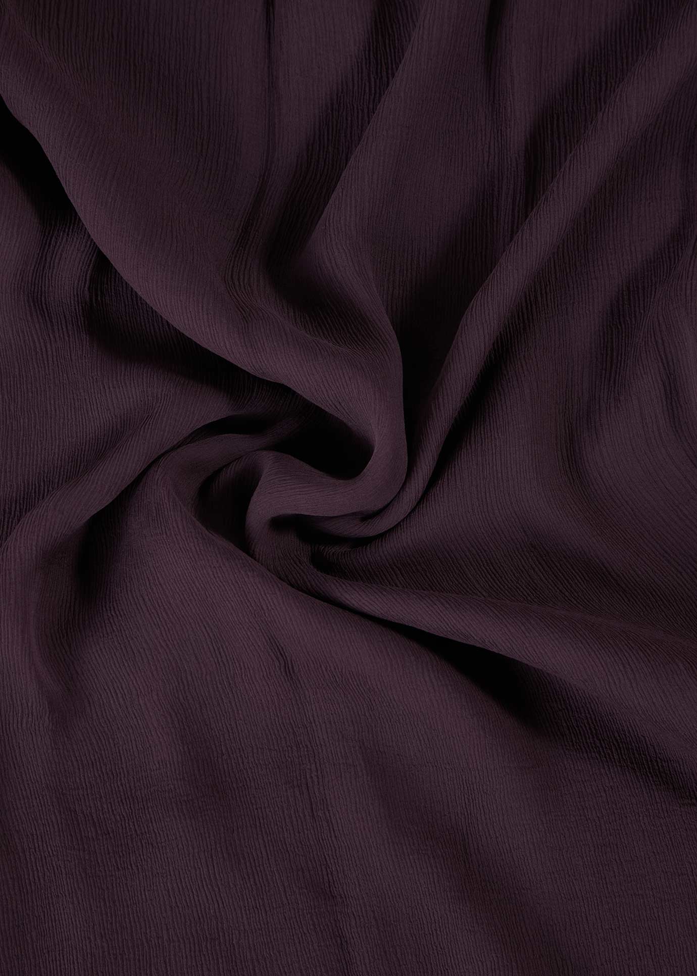 Aubergine Chiffon Silk Hijab - Image 2