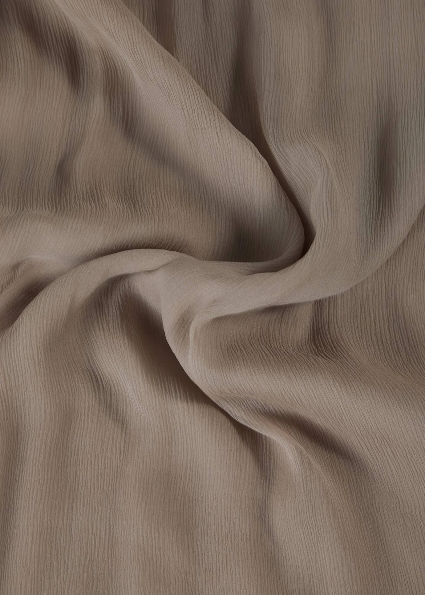 Beige Chiffon Silk Hijab - Image 2