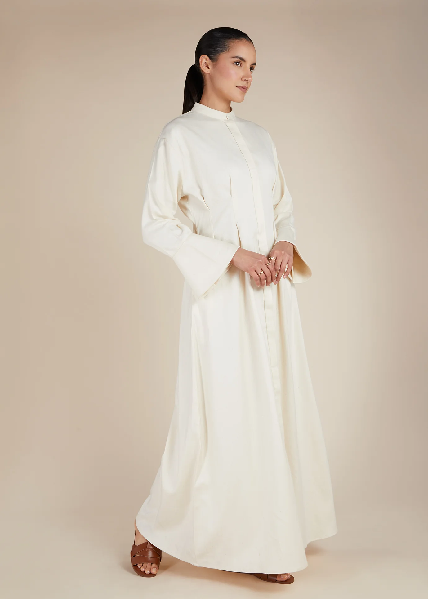 Bell Sleeve Maxi Off White - Image 5