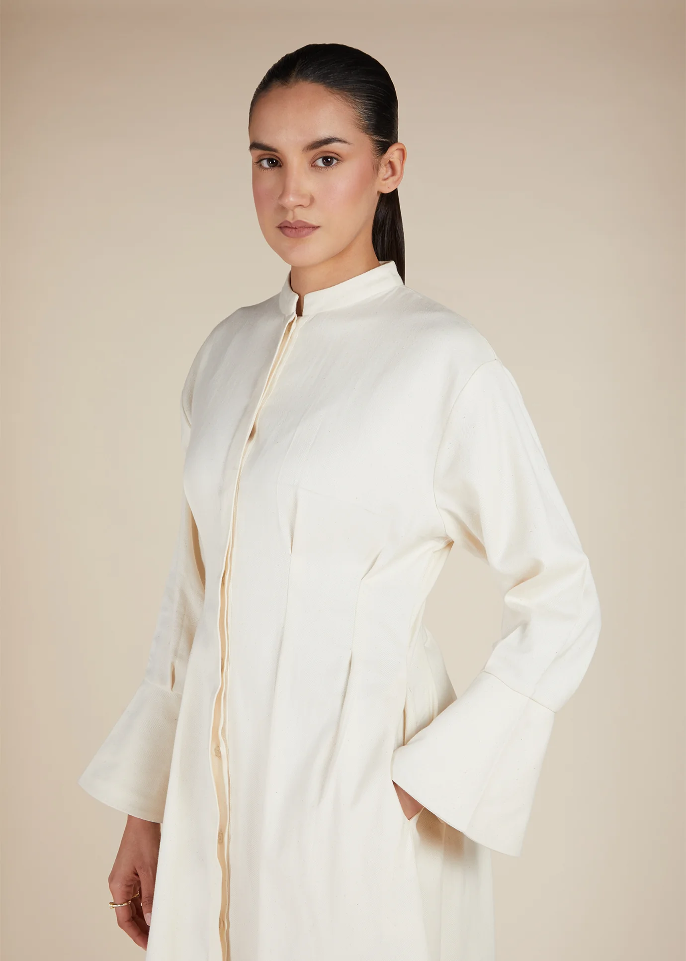 Bell Sleeve Maxi Off White - Image 7