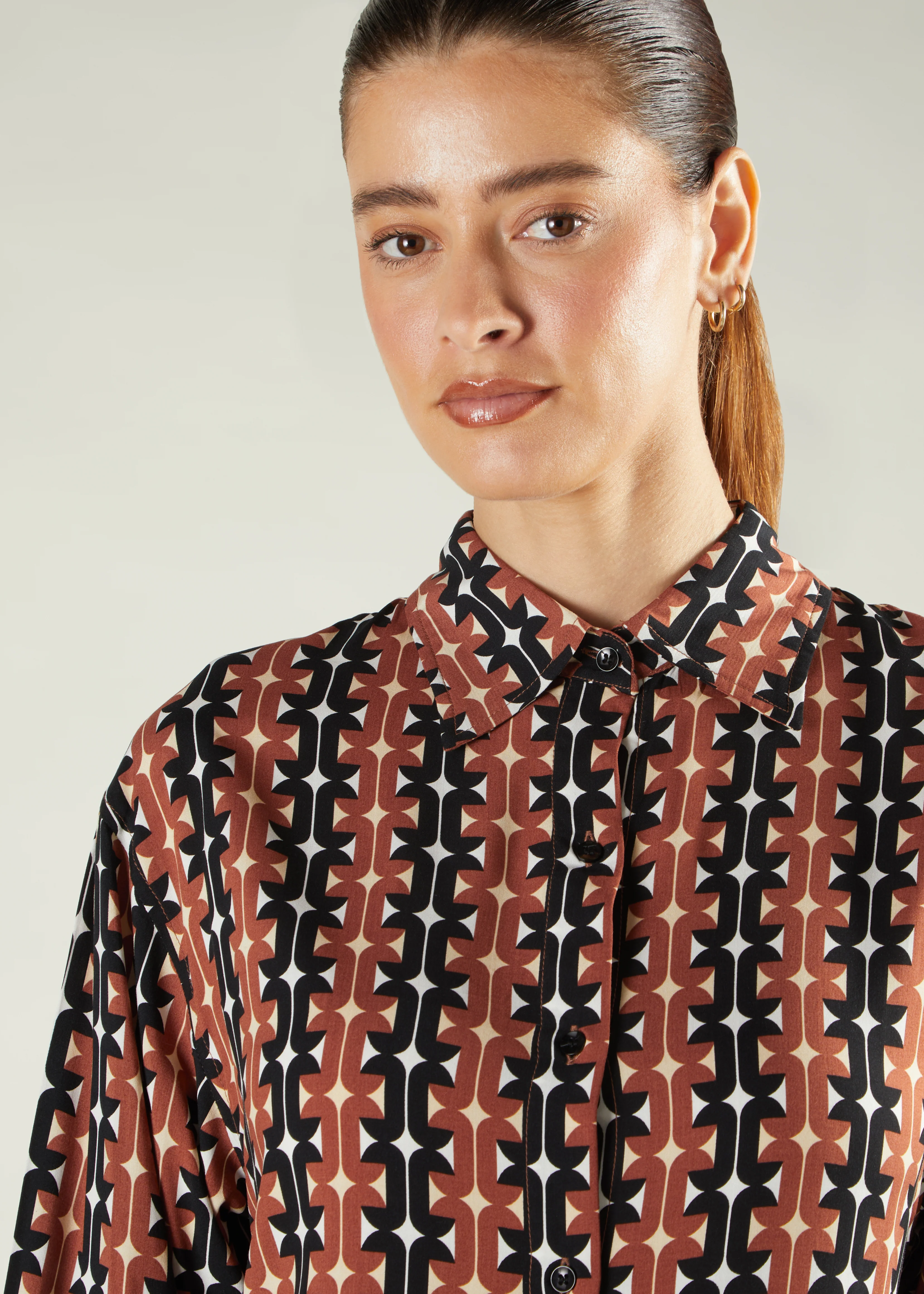 Black & Brown Print Maxi - Image 6