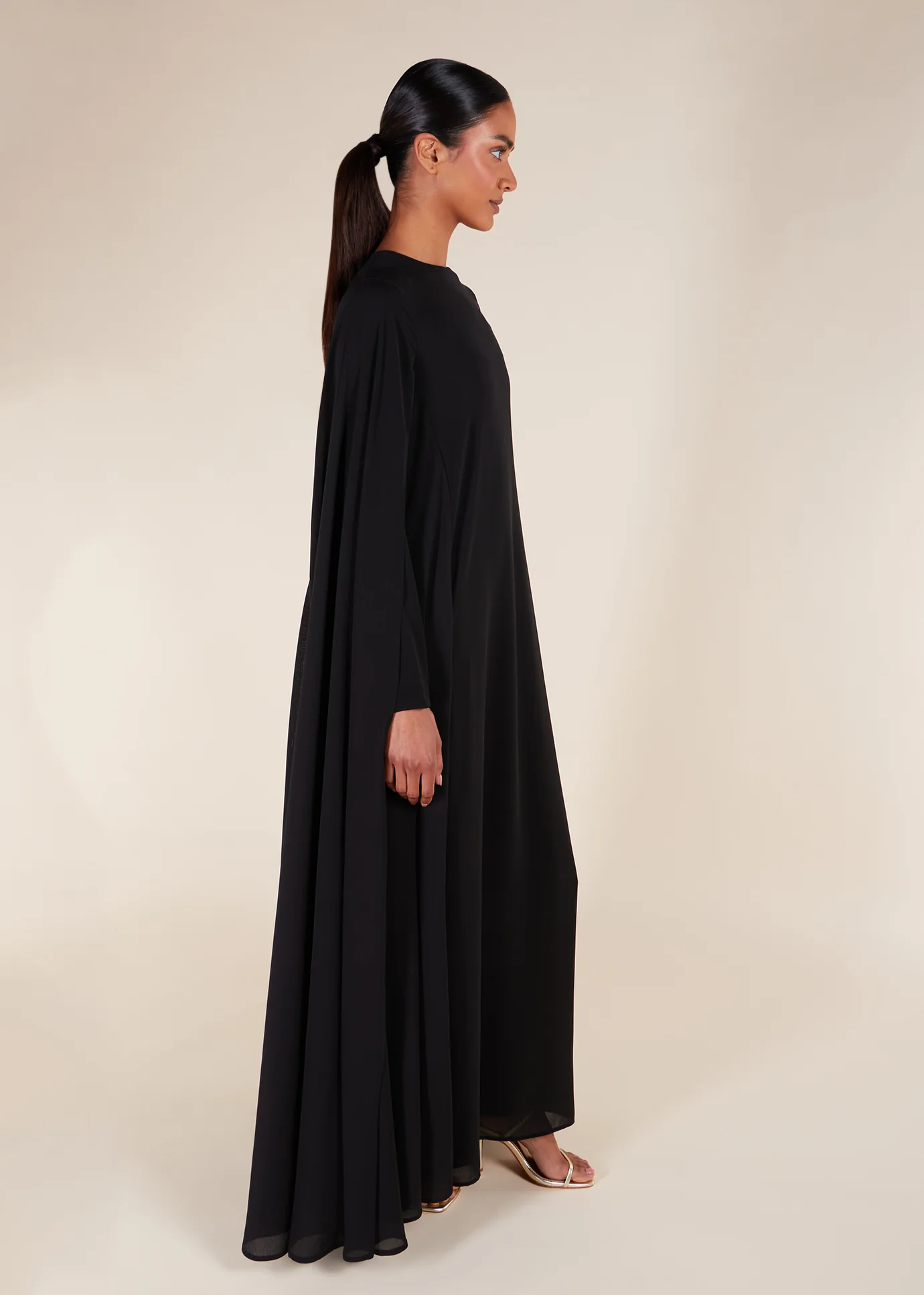 Black Caped Gown - Image 3