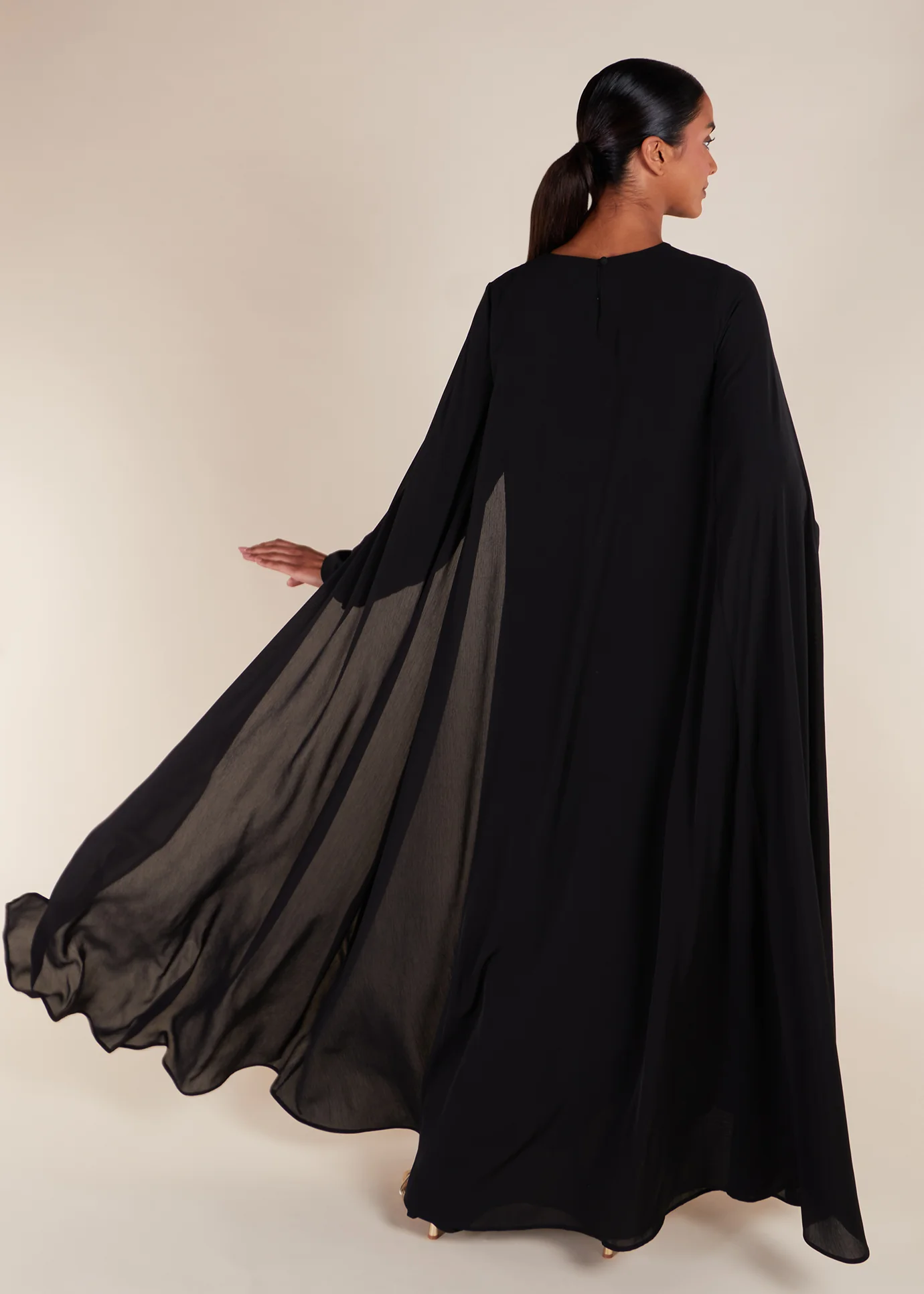 Black Caped Gown - Image 4