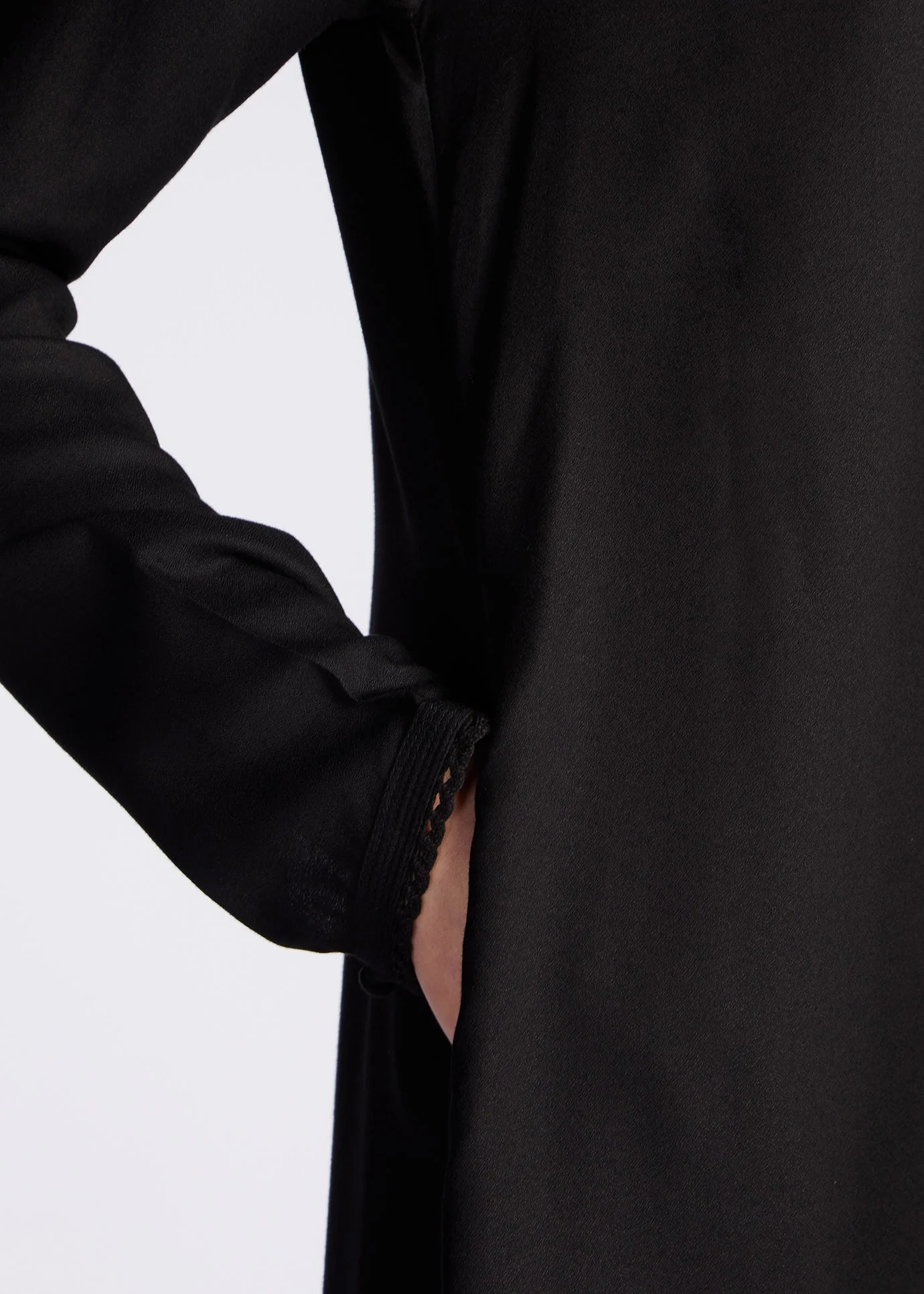Black Sea Abaya Black - Image 8