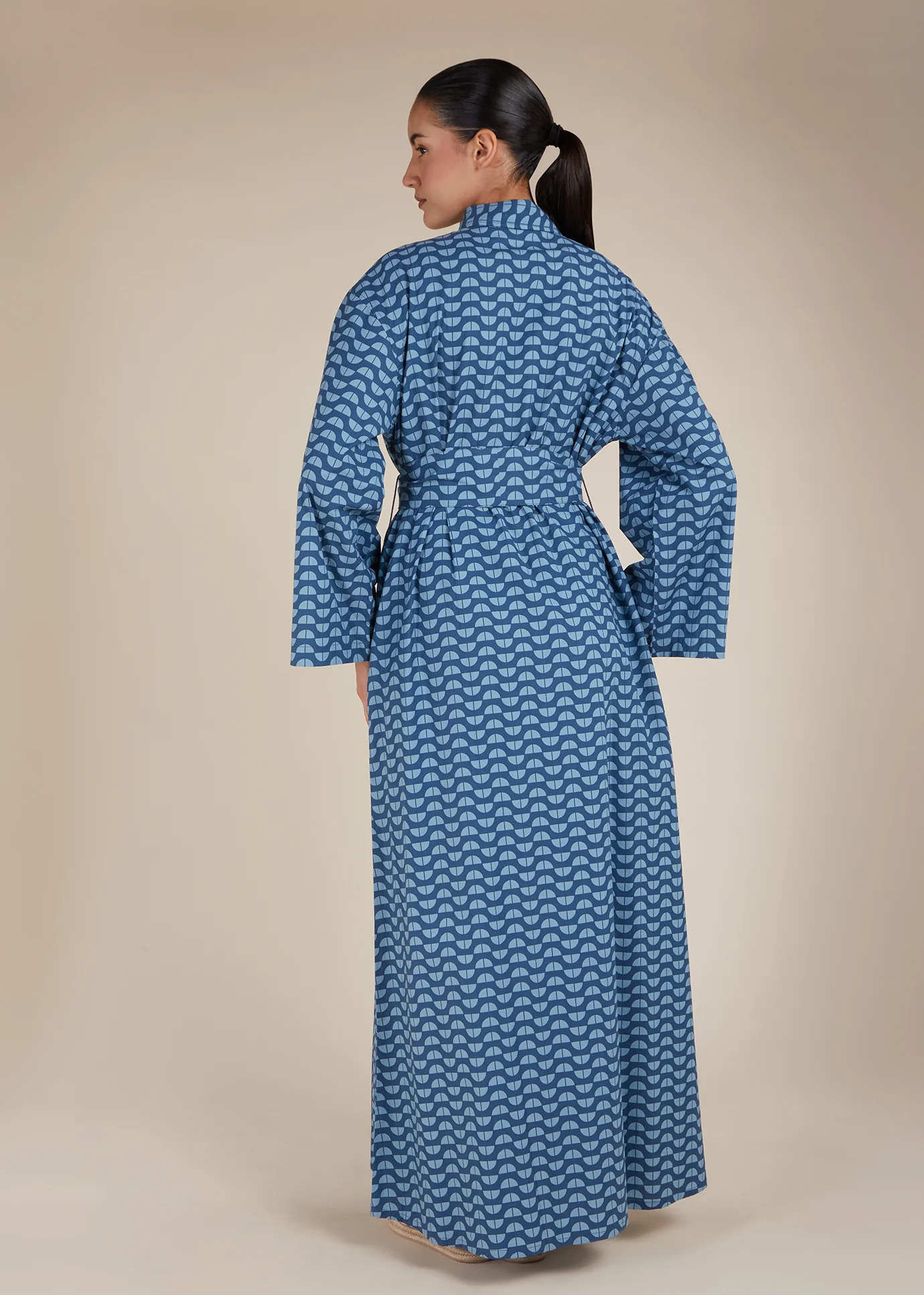 Blue Geo Cotton Maxi - Final Sale - Image 3