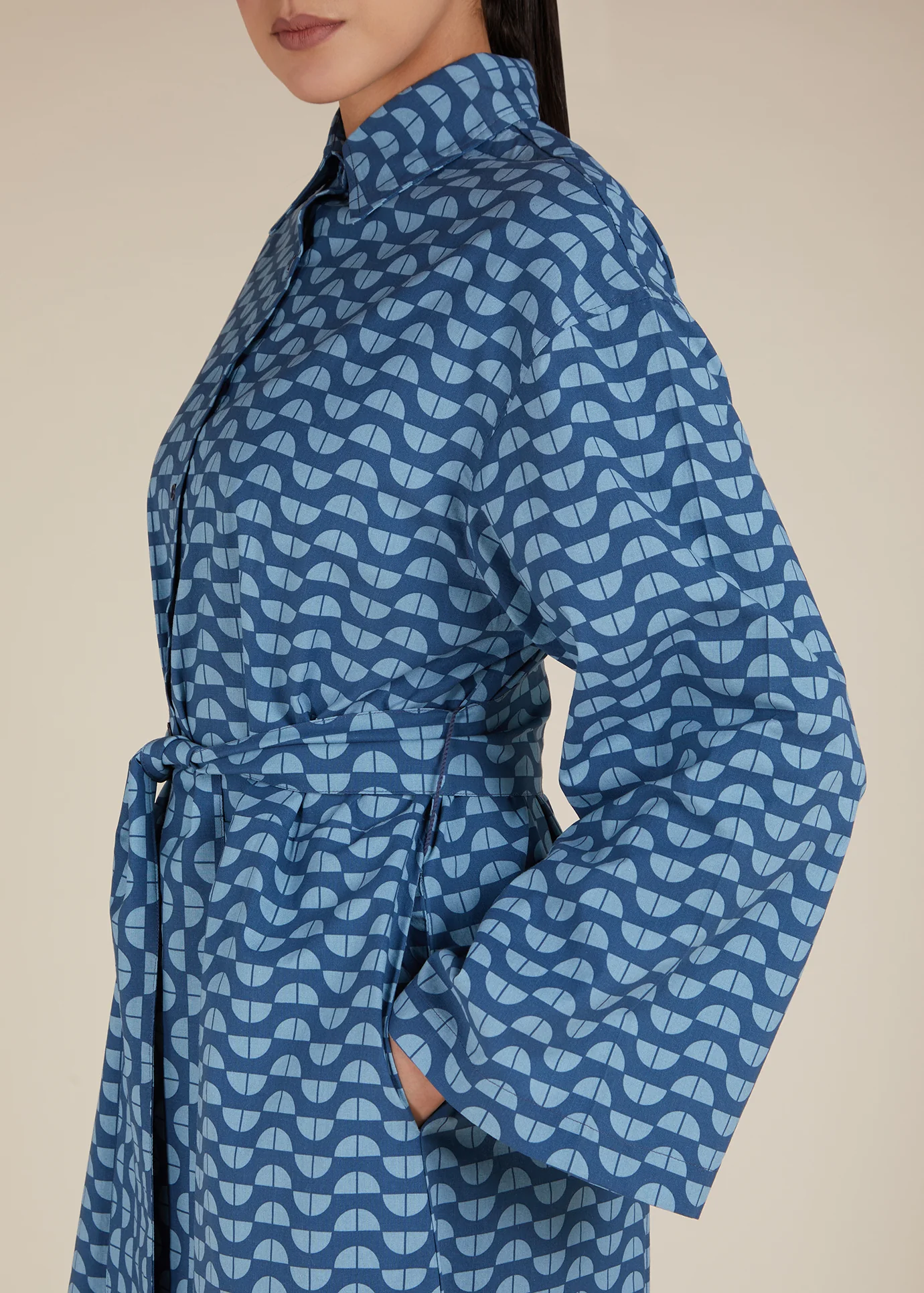 Blue Geo Cotton Maxi - Final Sale - Image 4