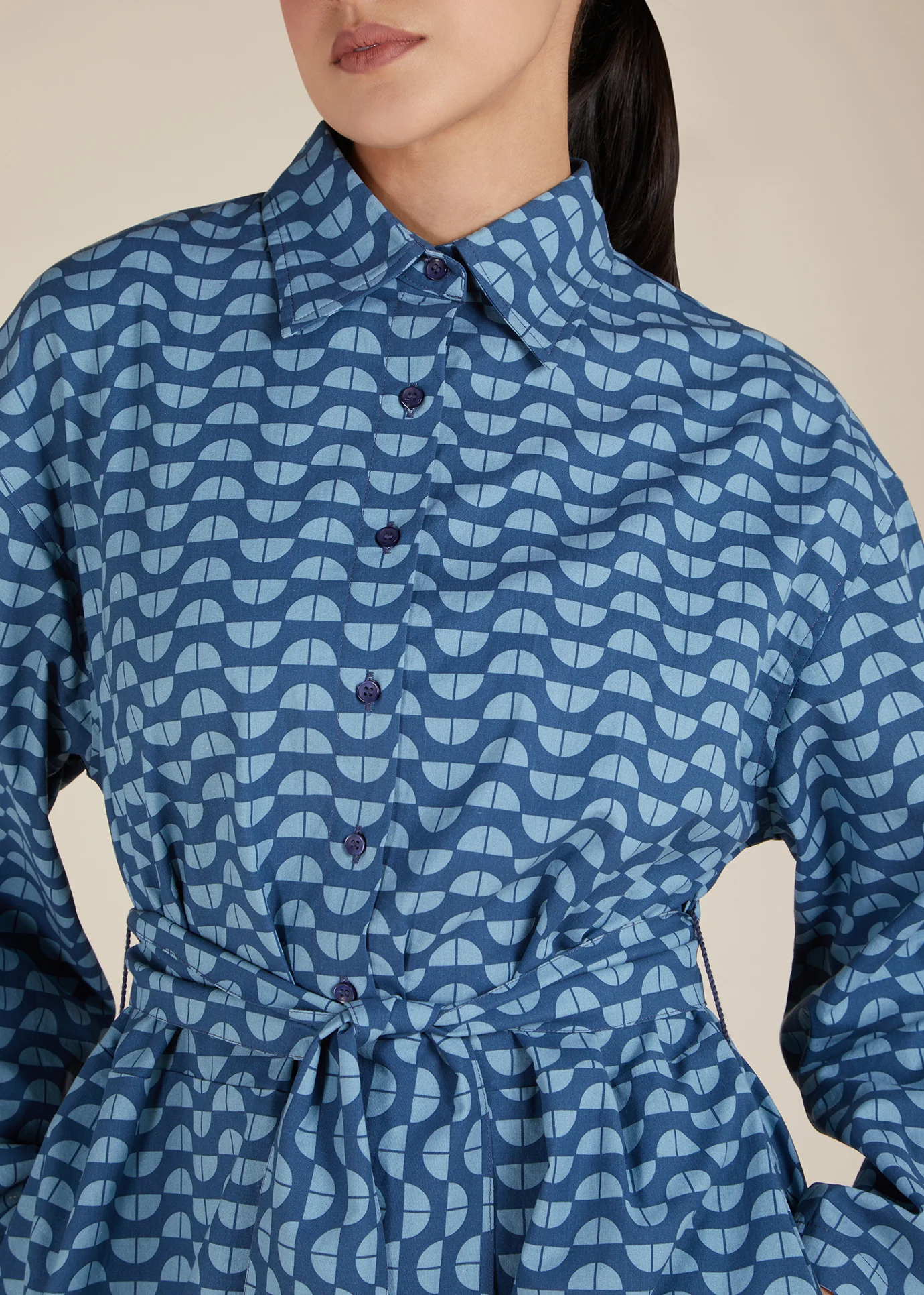 Blue Geo Cotton Maxi - Final Sale - Image 5