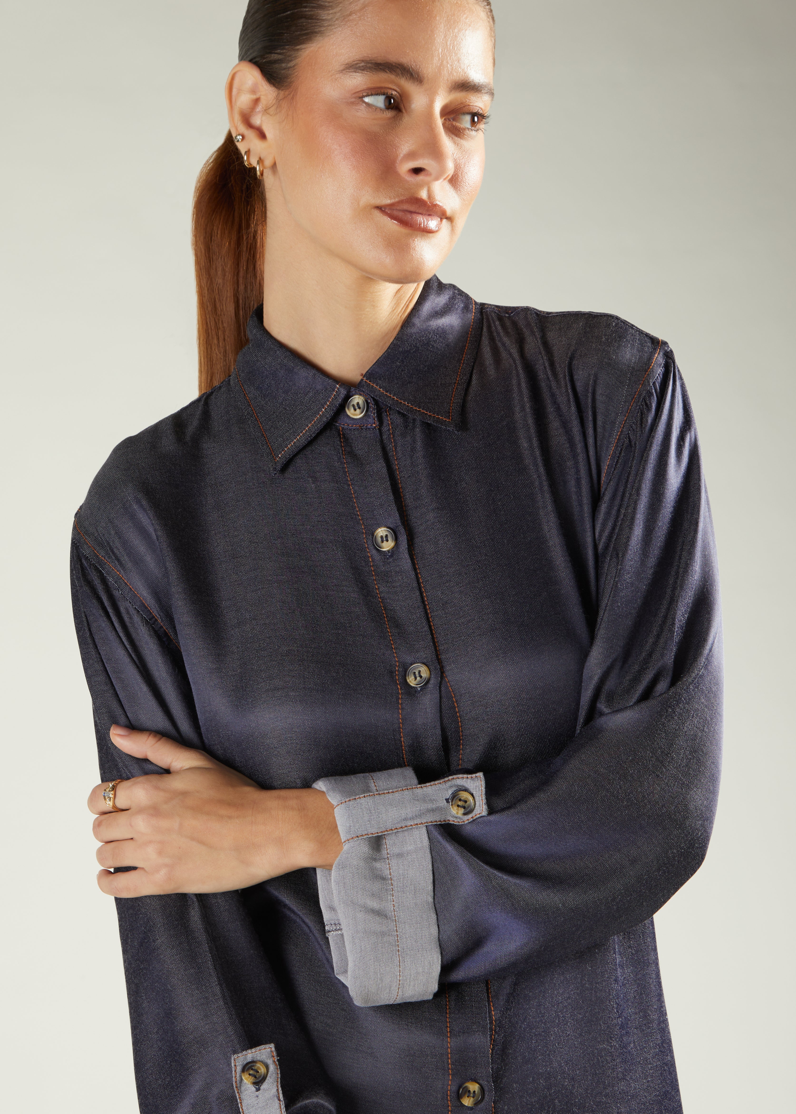 Blue Jeans Long Shirt - Image 2