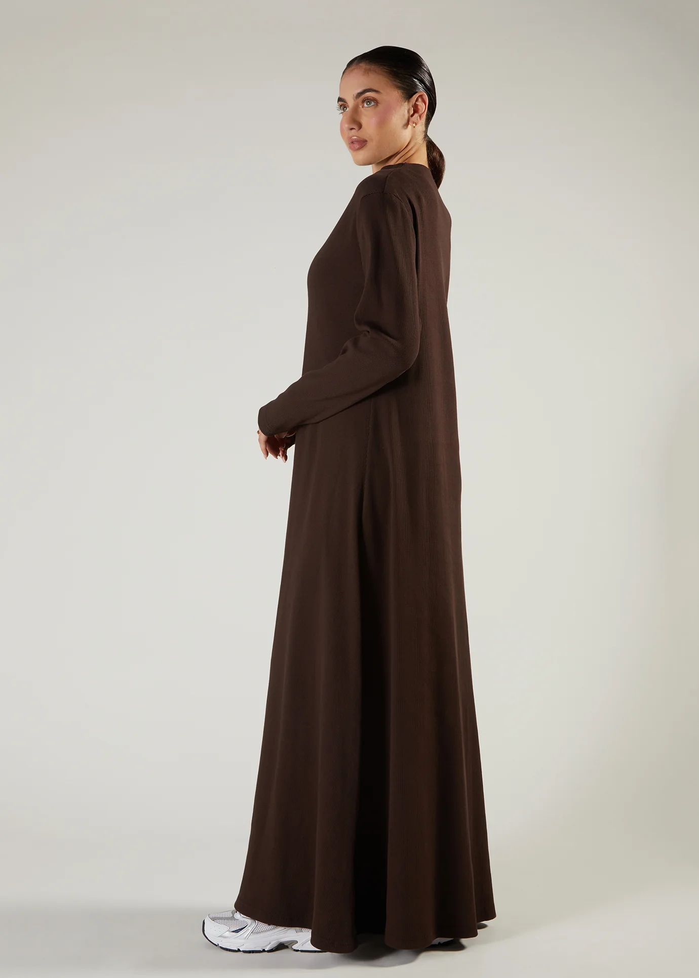 Boat Neck Maxi Brown - Image 3