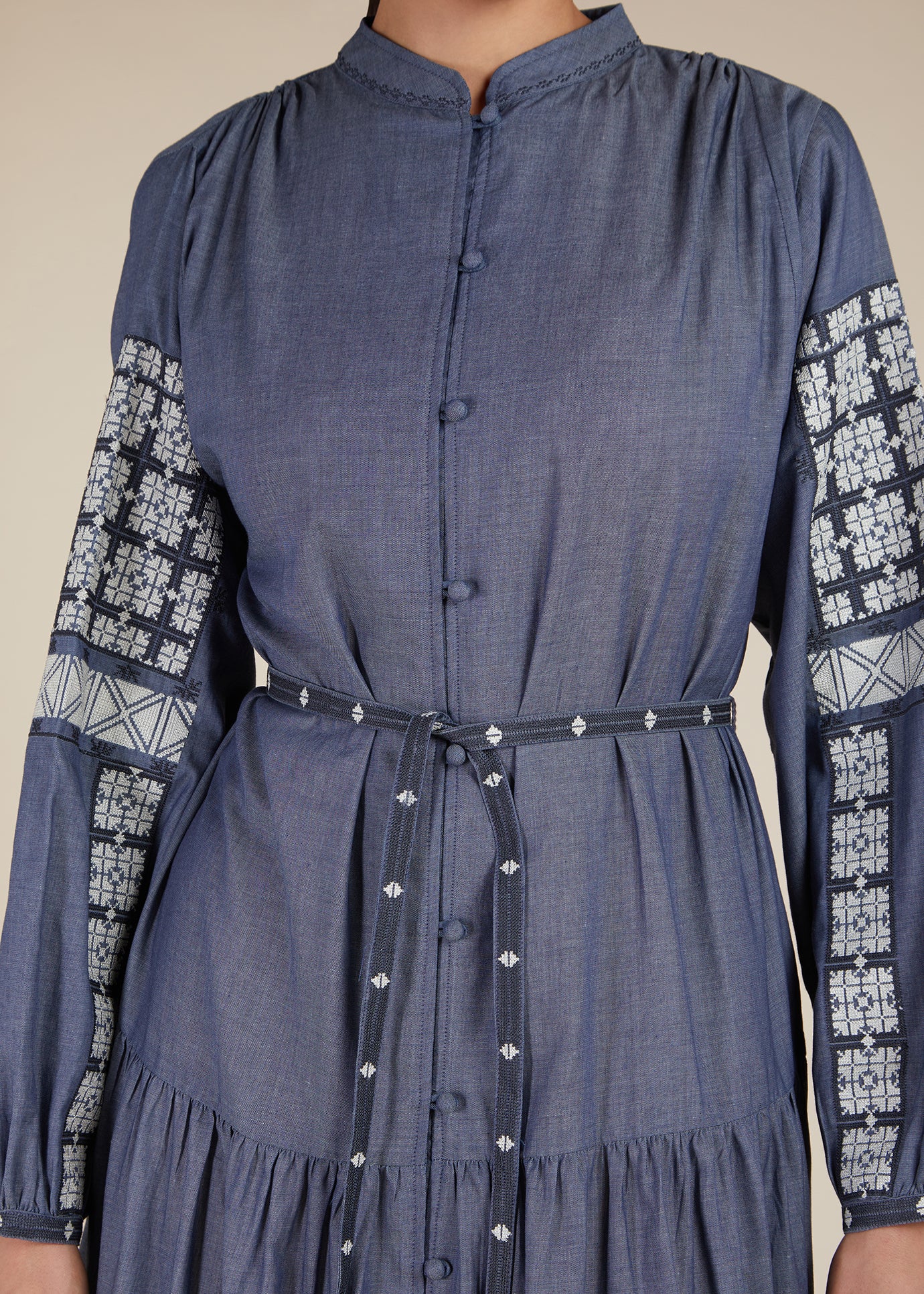 Boho Denim Tiered Maxi - Final Sale - Image 5