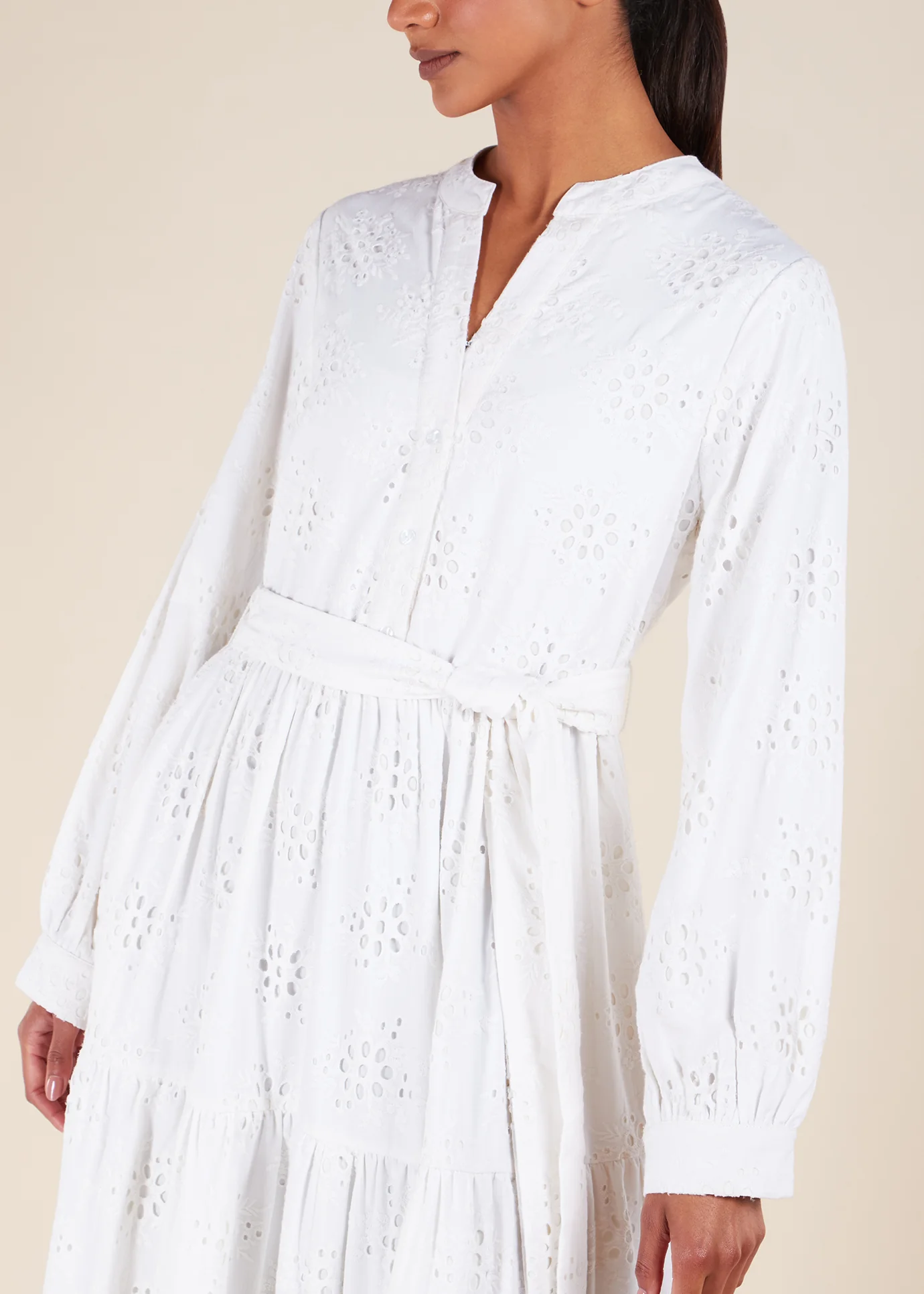 Broderie Tiered Maxi White - Final Sale - Image 6