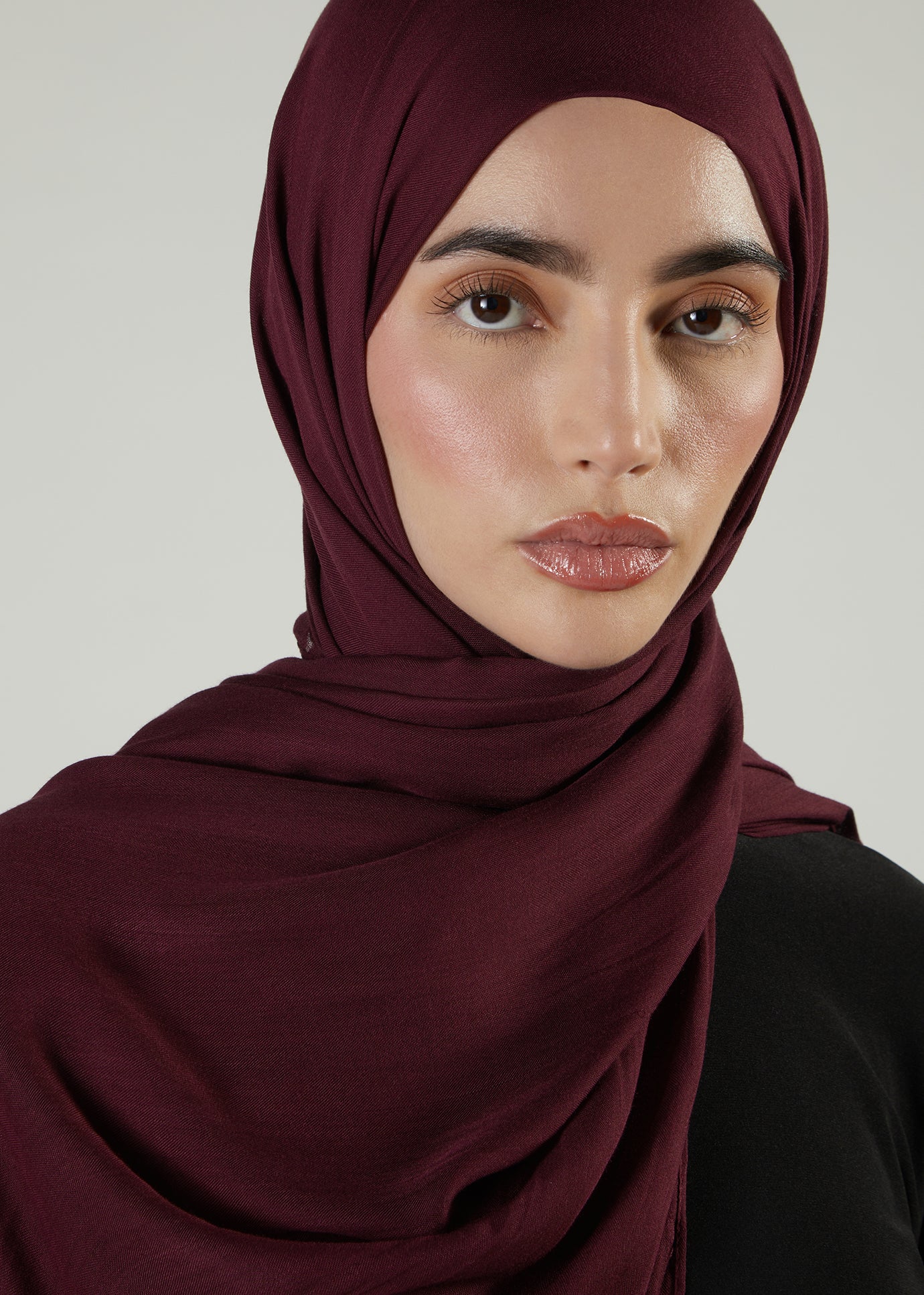 Burgundy Premium Modal Hijab - Image 2