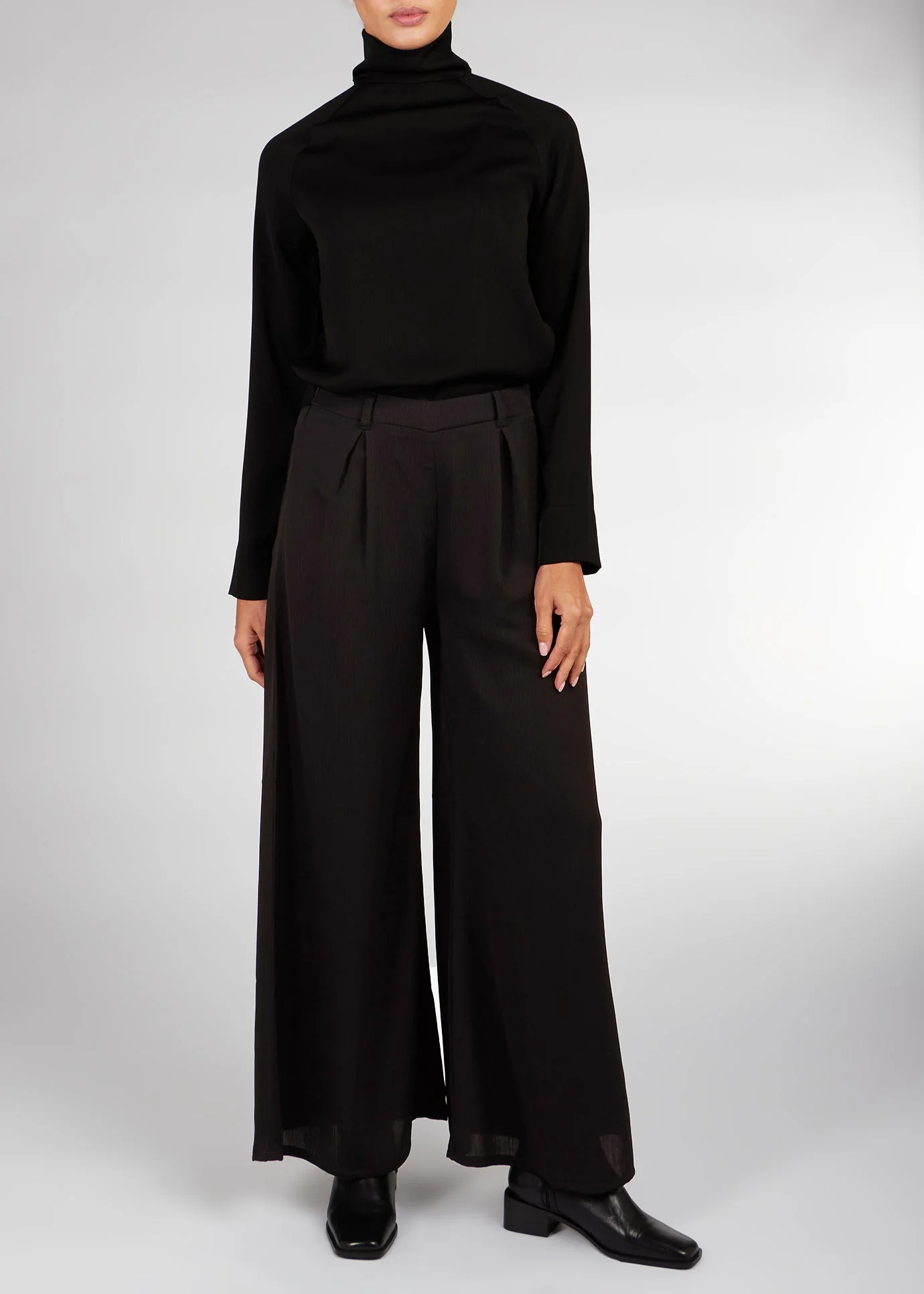 Cheesecloth Flared Trousers - Final Sale - Image 2