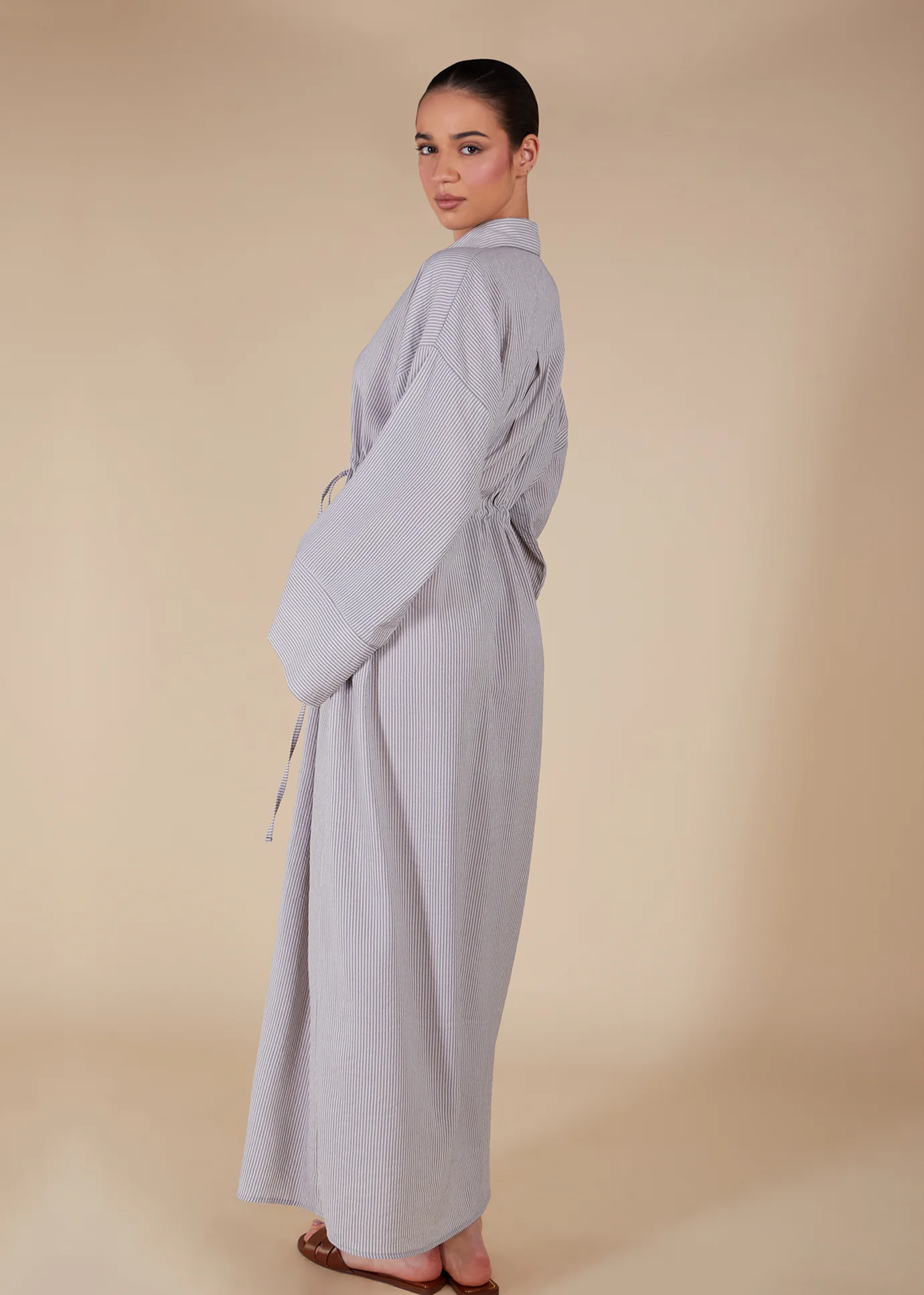 Cool Grey Drawstring Maxi - Final Sale - Image 4