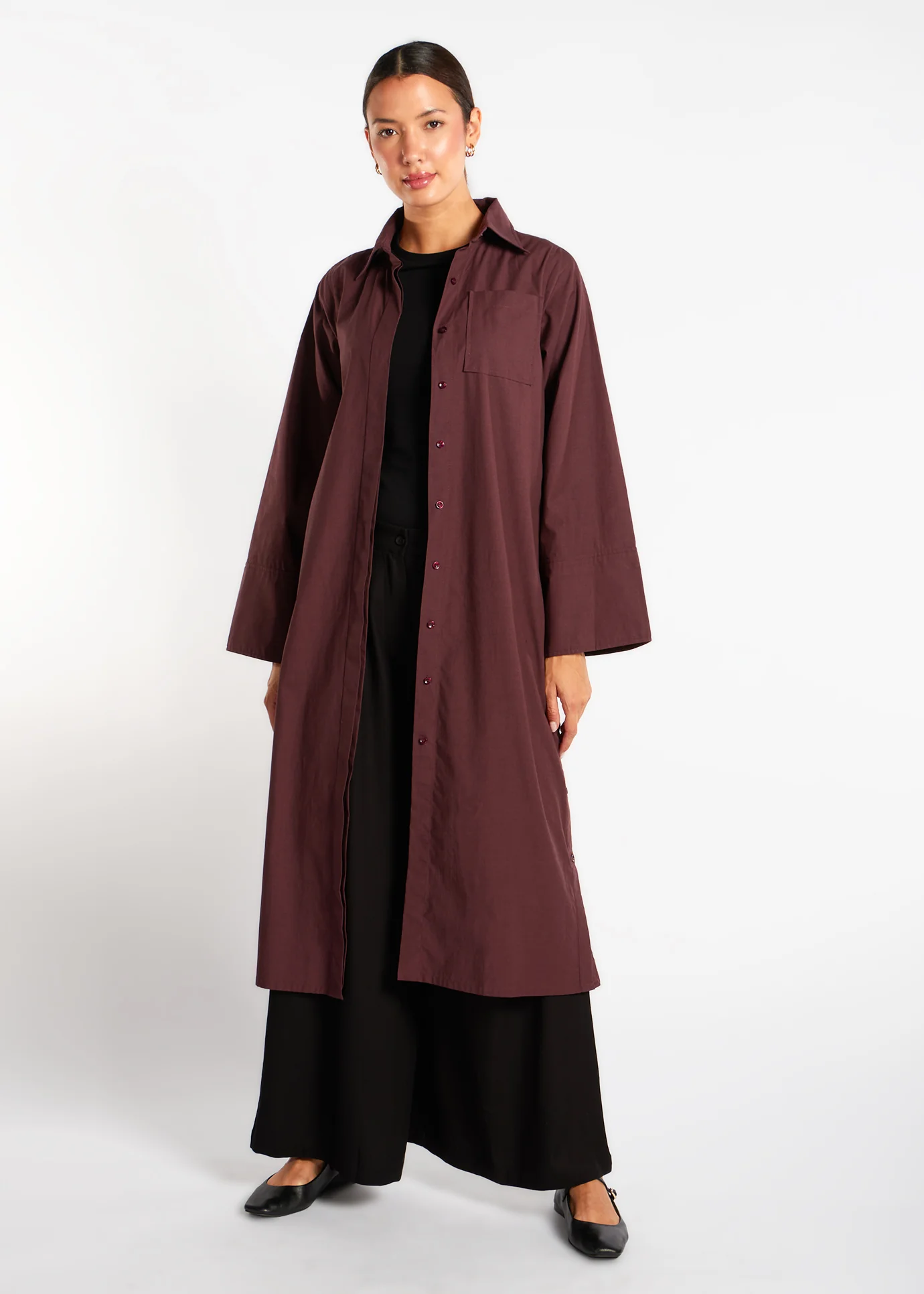 Cotton Cord Shirt Dress - Final Sale - Image 2