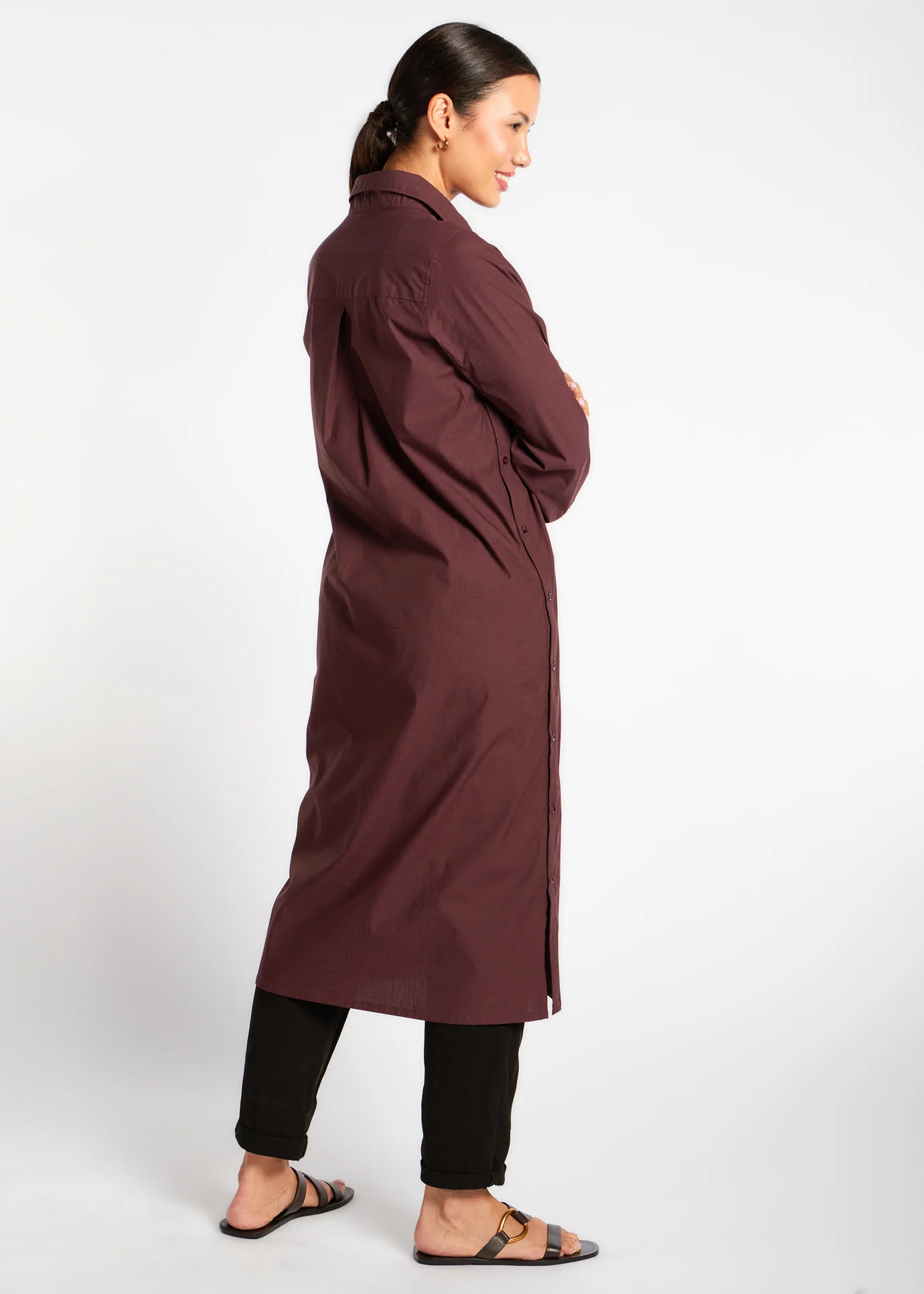 Cotton Cord Shirt Dress - Final Sale - Image 3