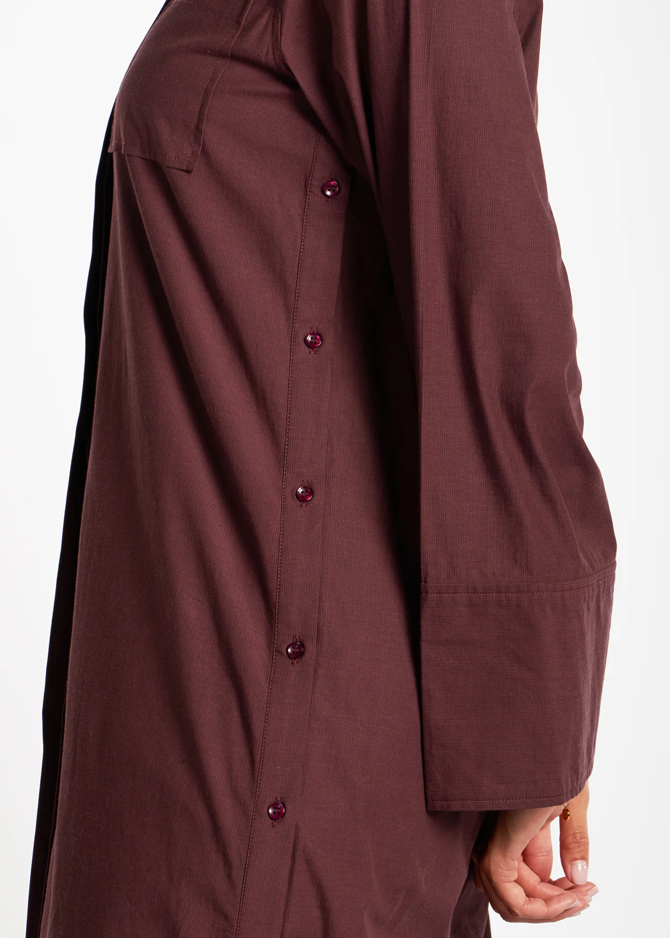 Cotton Cord Shirt Dress - Final Sale - Image 5
