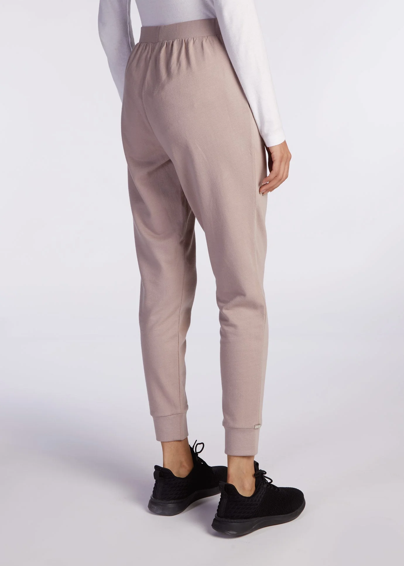 Cotton Cuffed Leggings Dusky Lilac - Final Sale - Image 2