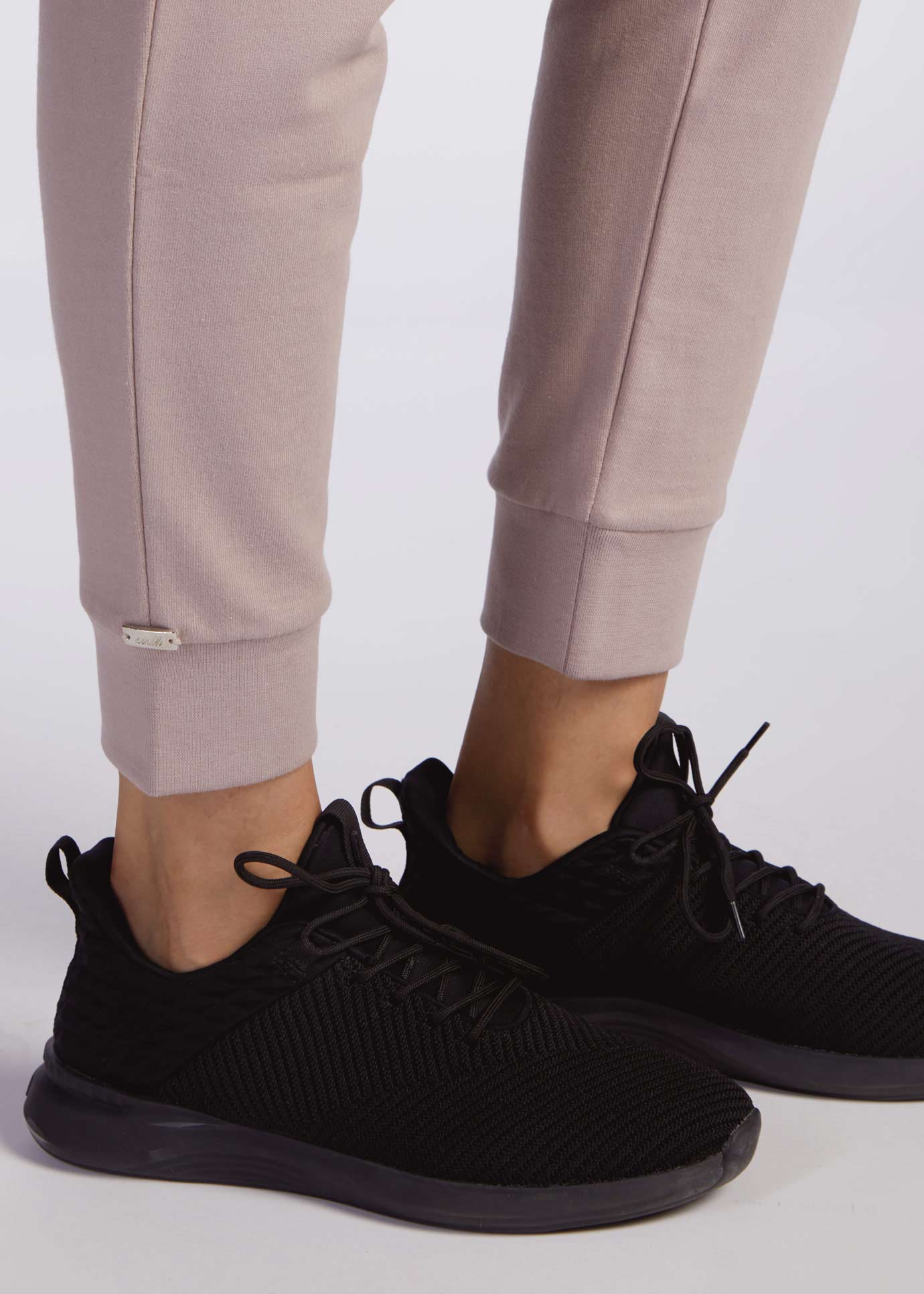 Cotton Cuffed Leggings Dusky Lilac - Final Sale - Image 4