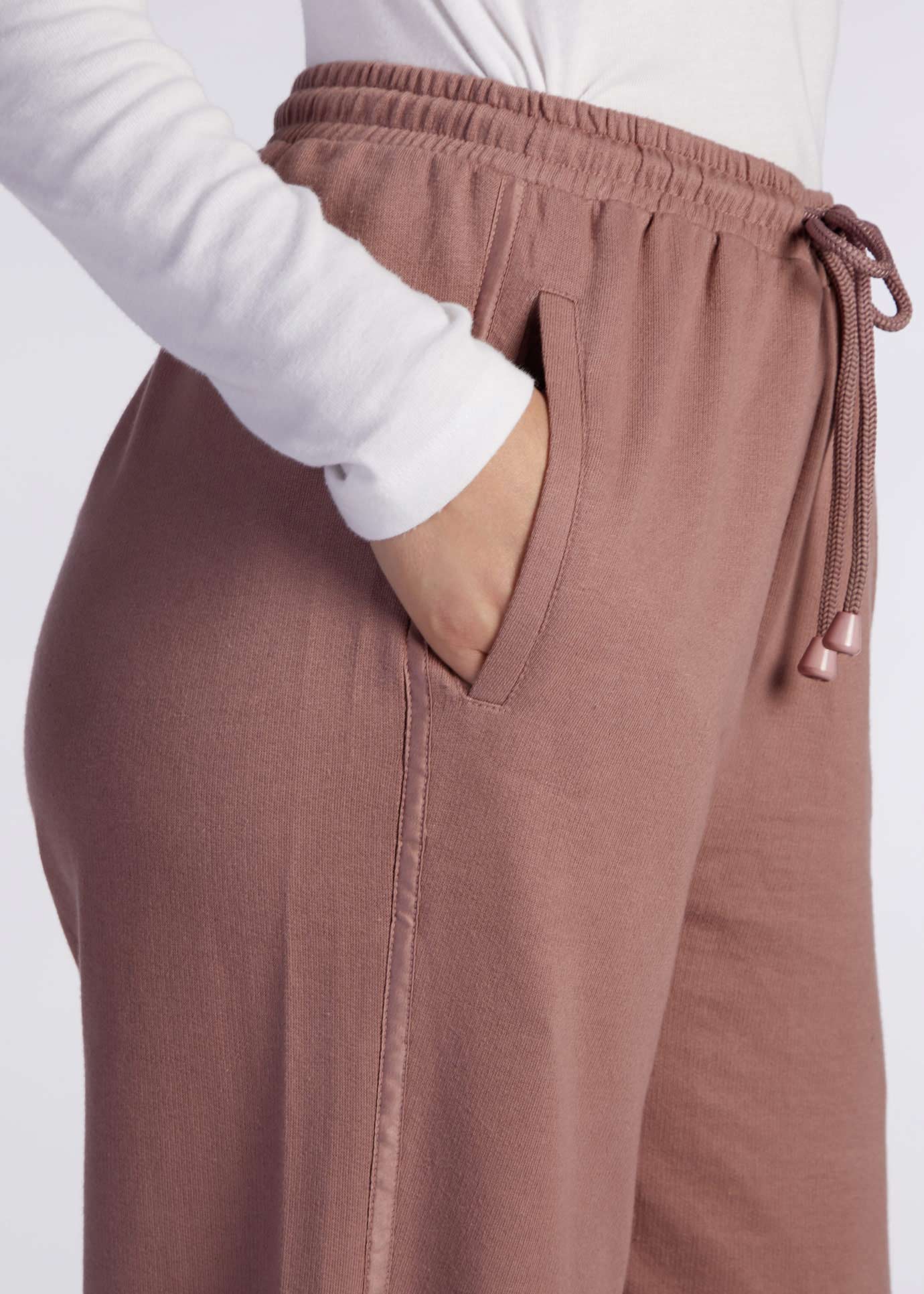 Cotton Track Pants Taupe - Final Sale - Image 3