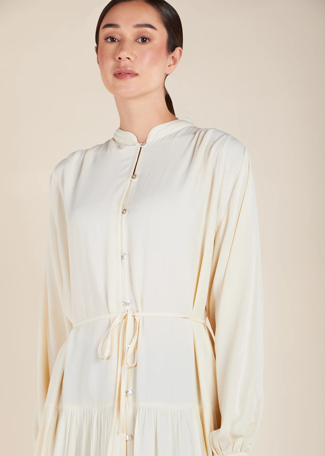 Creamy Cotton Tiered Maxi - Image 4