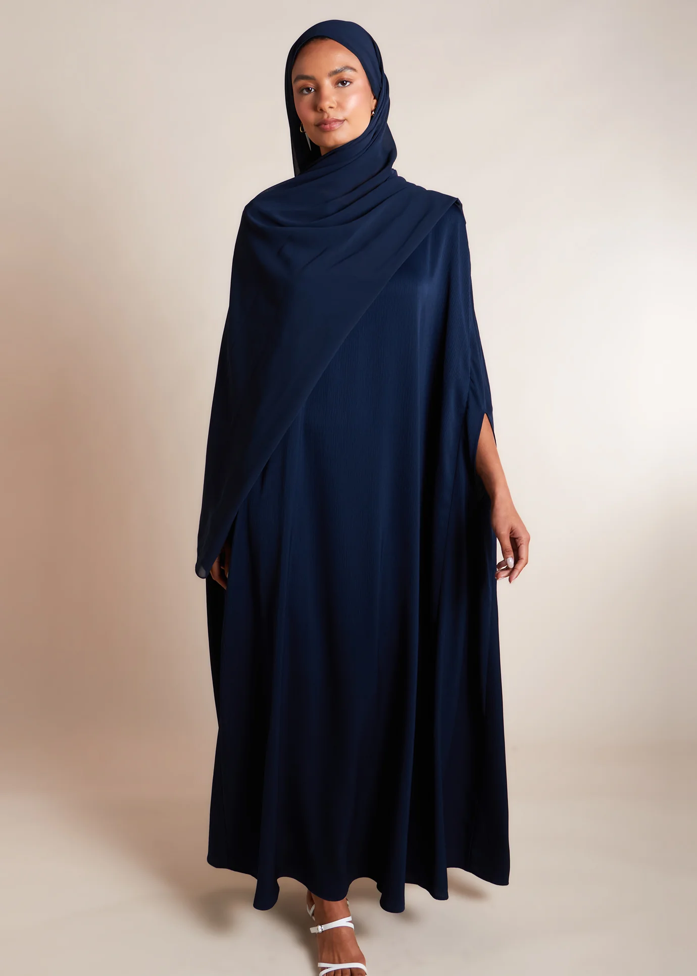 Crinkled Kaftan Navy - Final Sale - Image 2