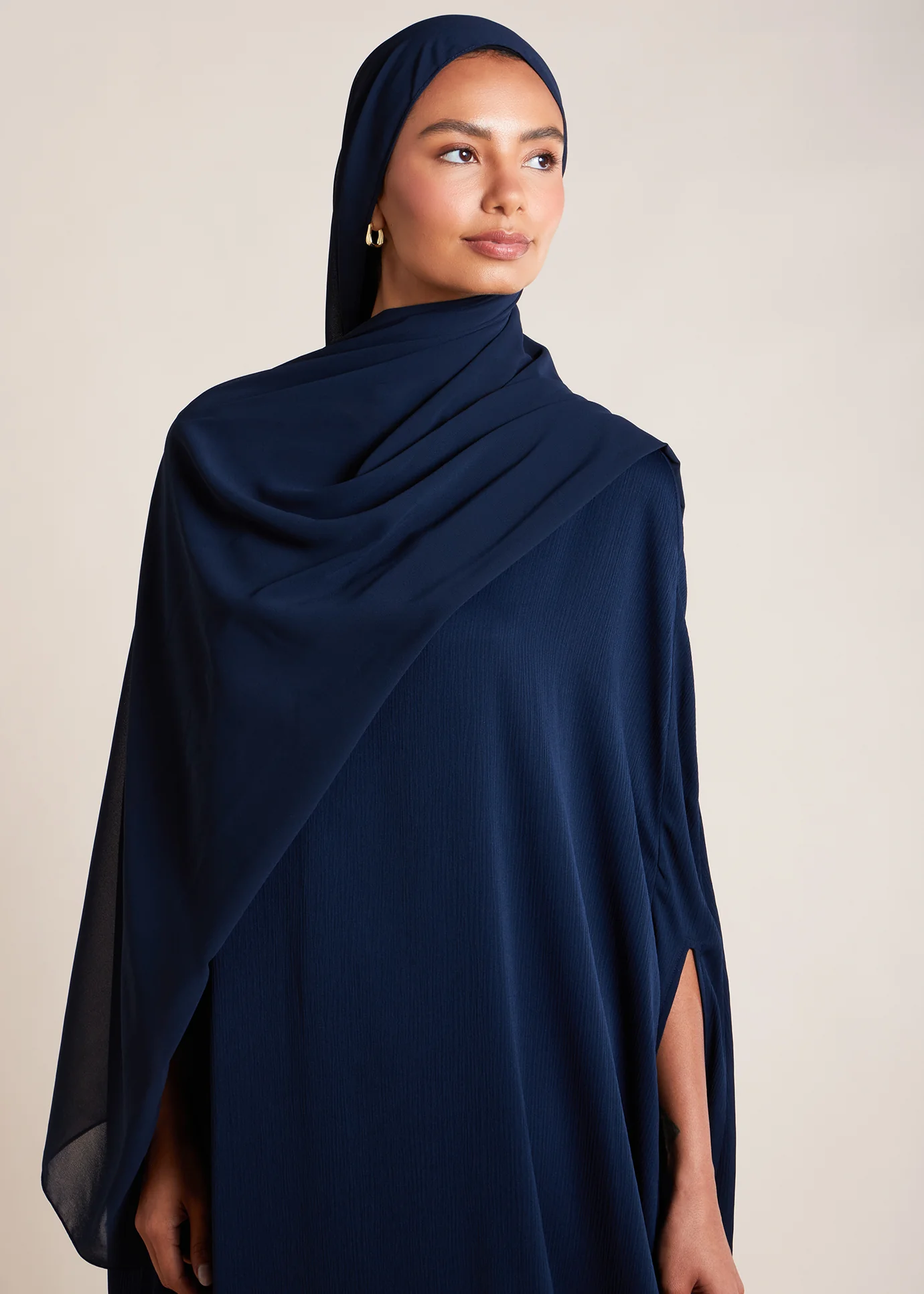 Crinkled Kaftan Navy - Final Sale - Image 4