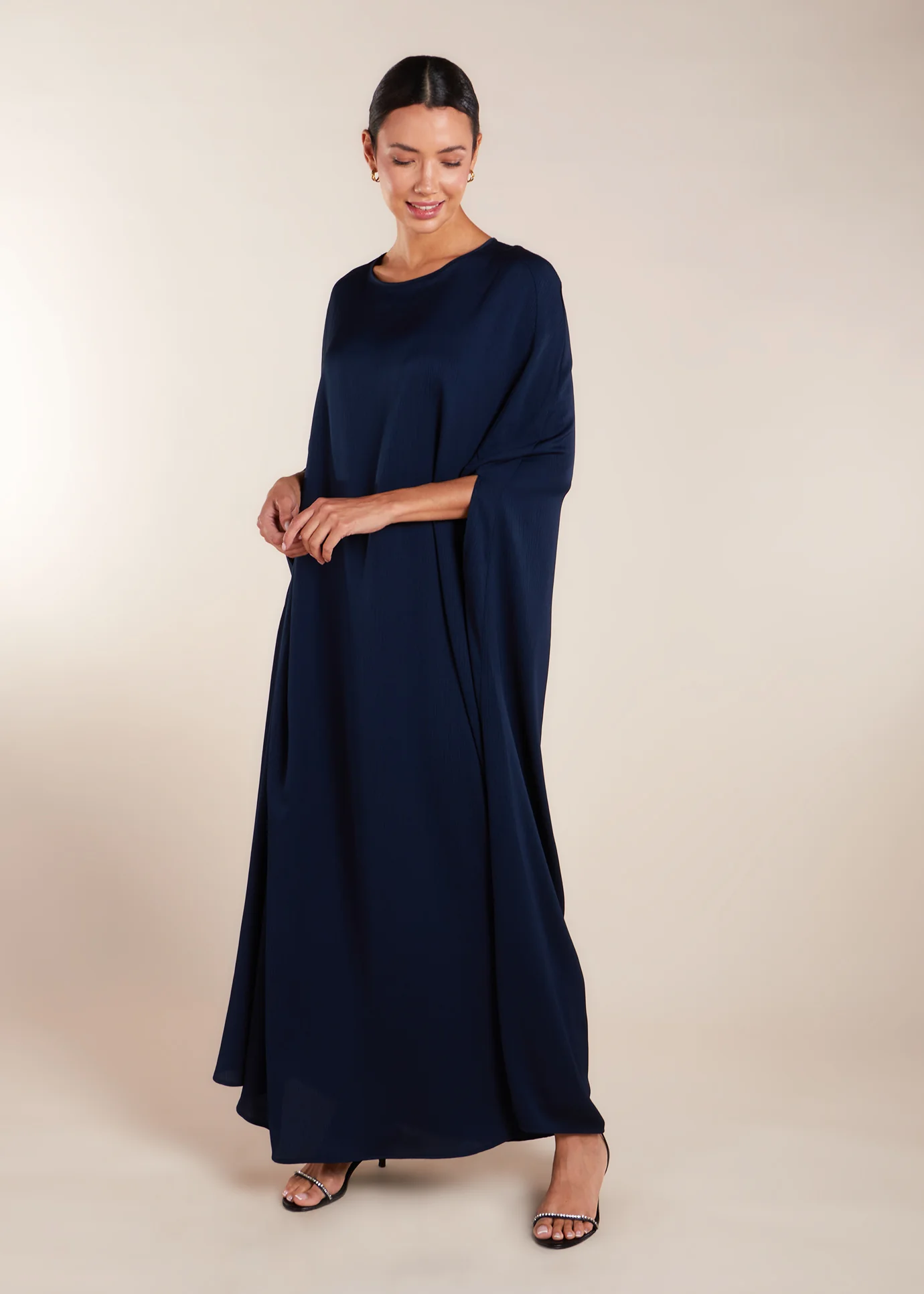 Crinkled Kaftan Navy - Final Sale - Image 5