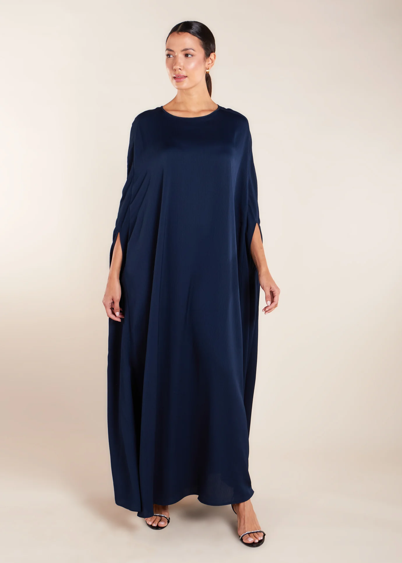 Crinkled Kaftan Navy - Final Sale - Image 6