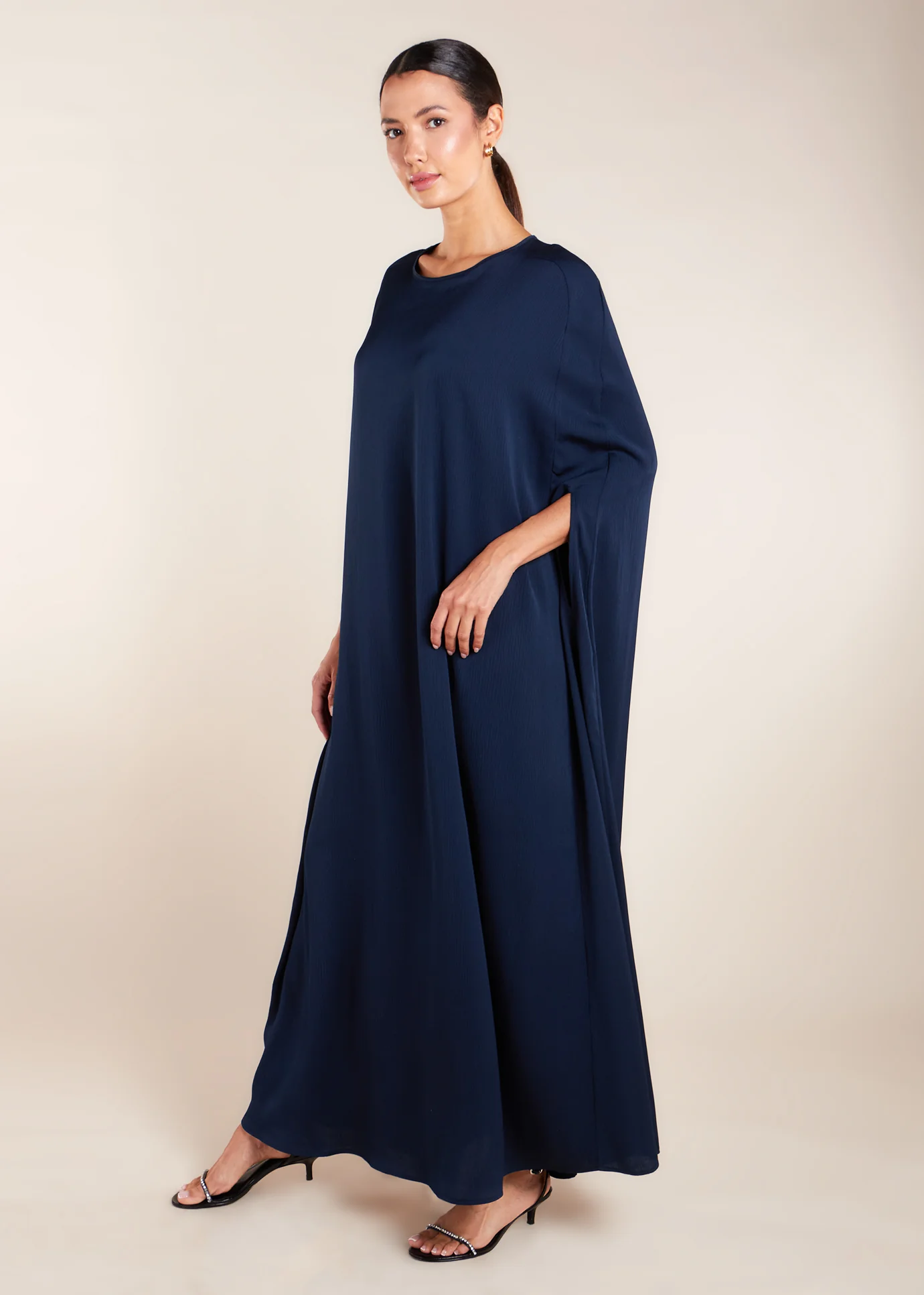 Crinkled Kaftan Navy - Final Sale - Image 7