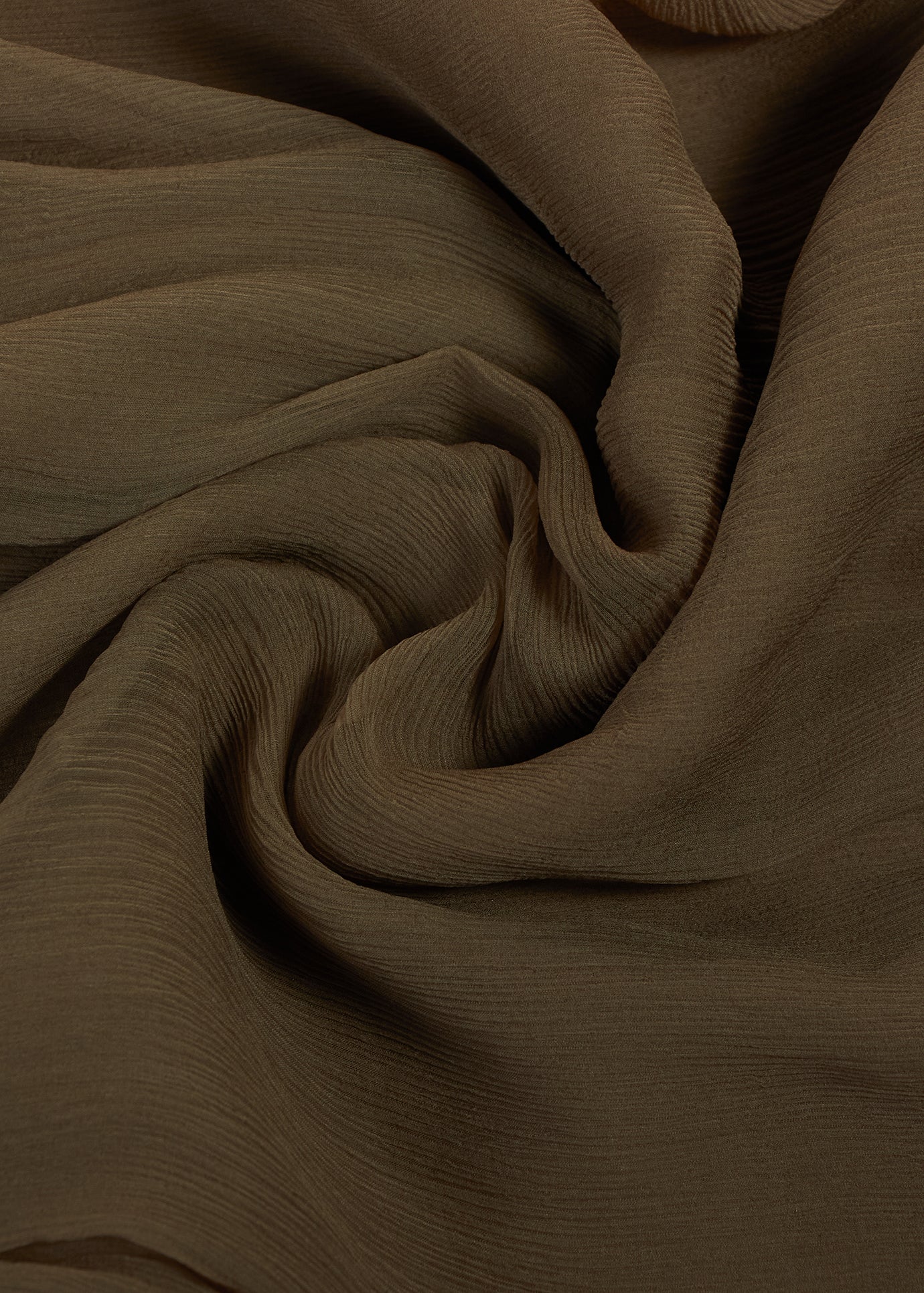 Cuban Coffee Chiffon Silk Hijab - Image 2