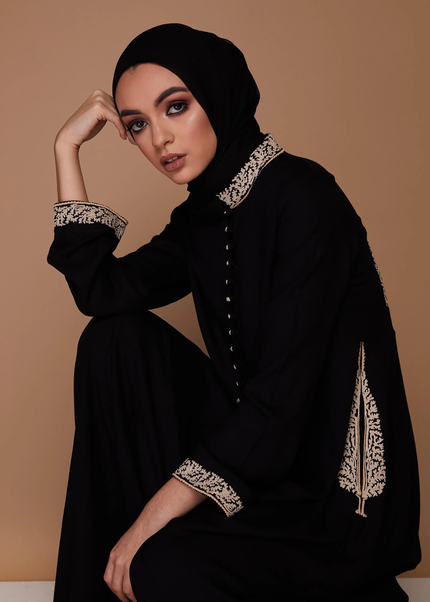 Cypress Tree Abaya Black