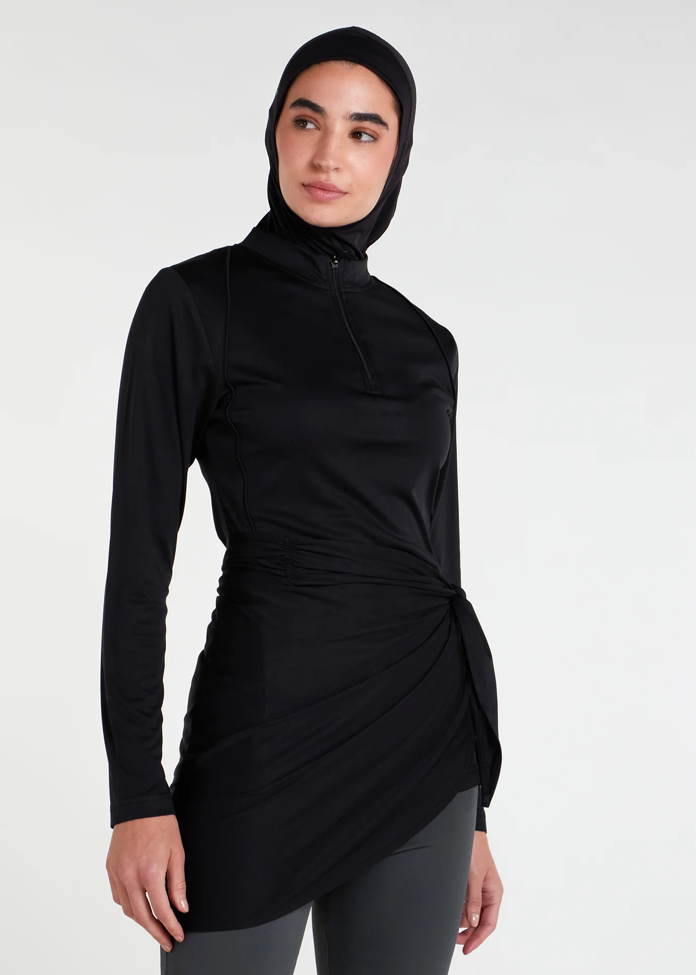 Detach Wrap Swim Top Black - Final Sale - Image 5