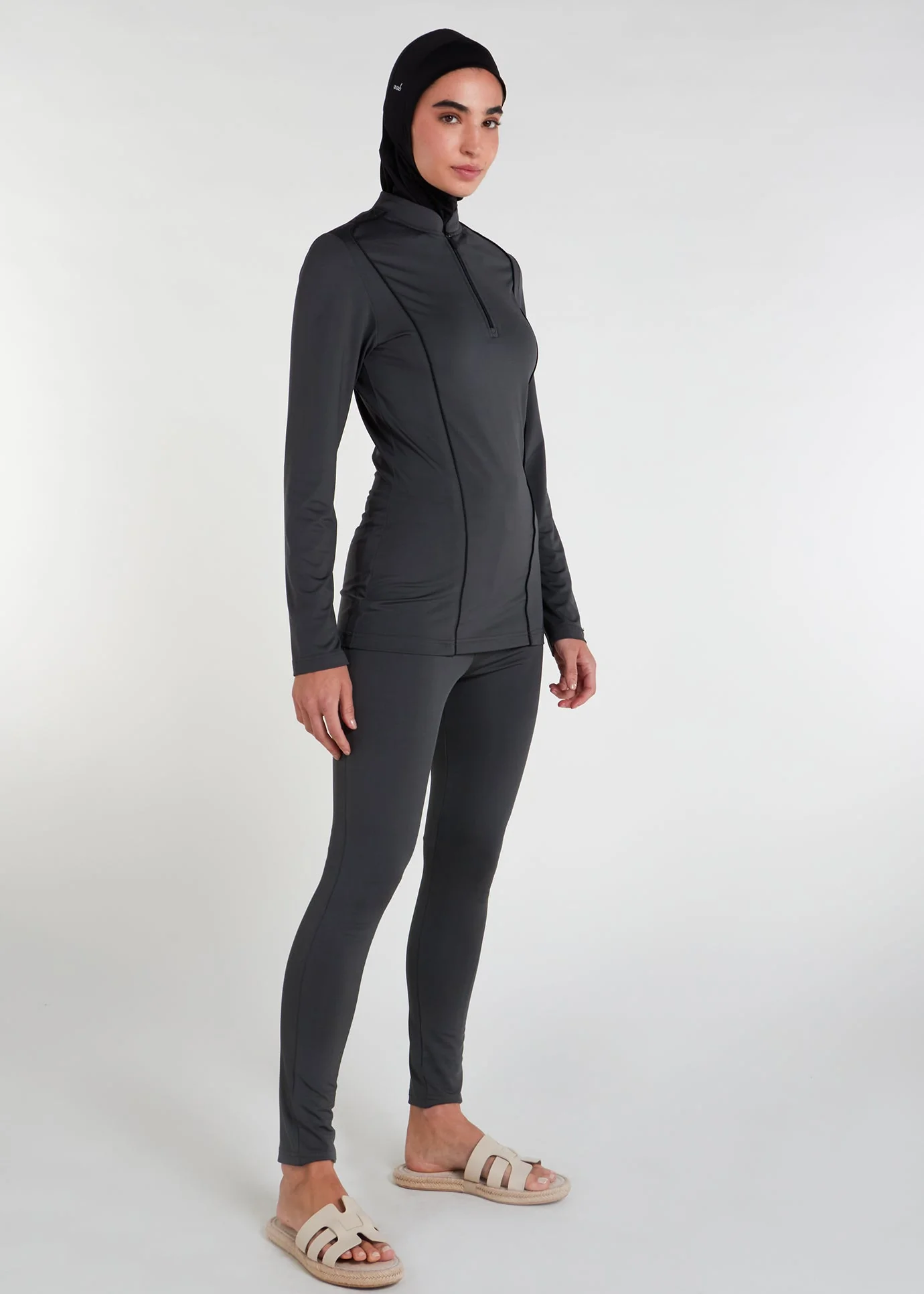 Detach Wrap Swim Top Olive - Image 3