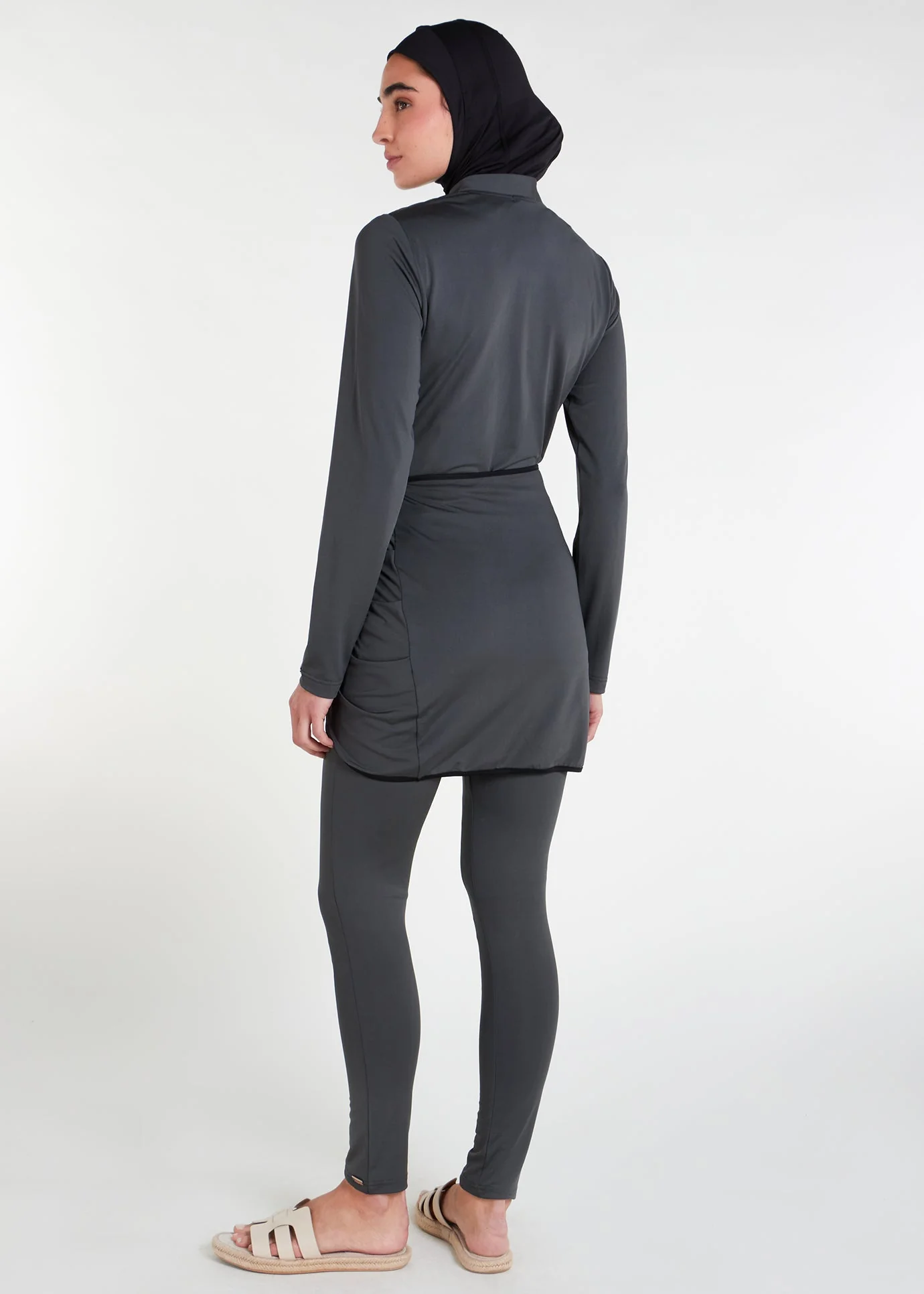 Detach Wrap Swim Top Olive - Image 5