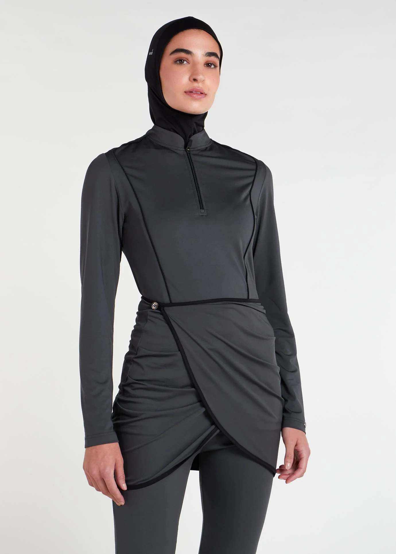 Detach Wrap Swim Top Olive - Image 9