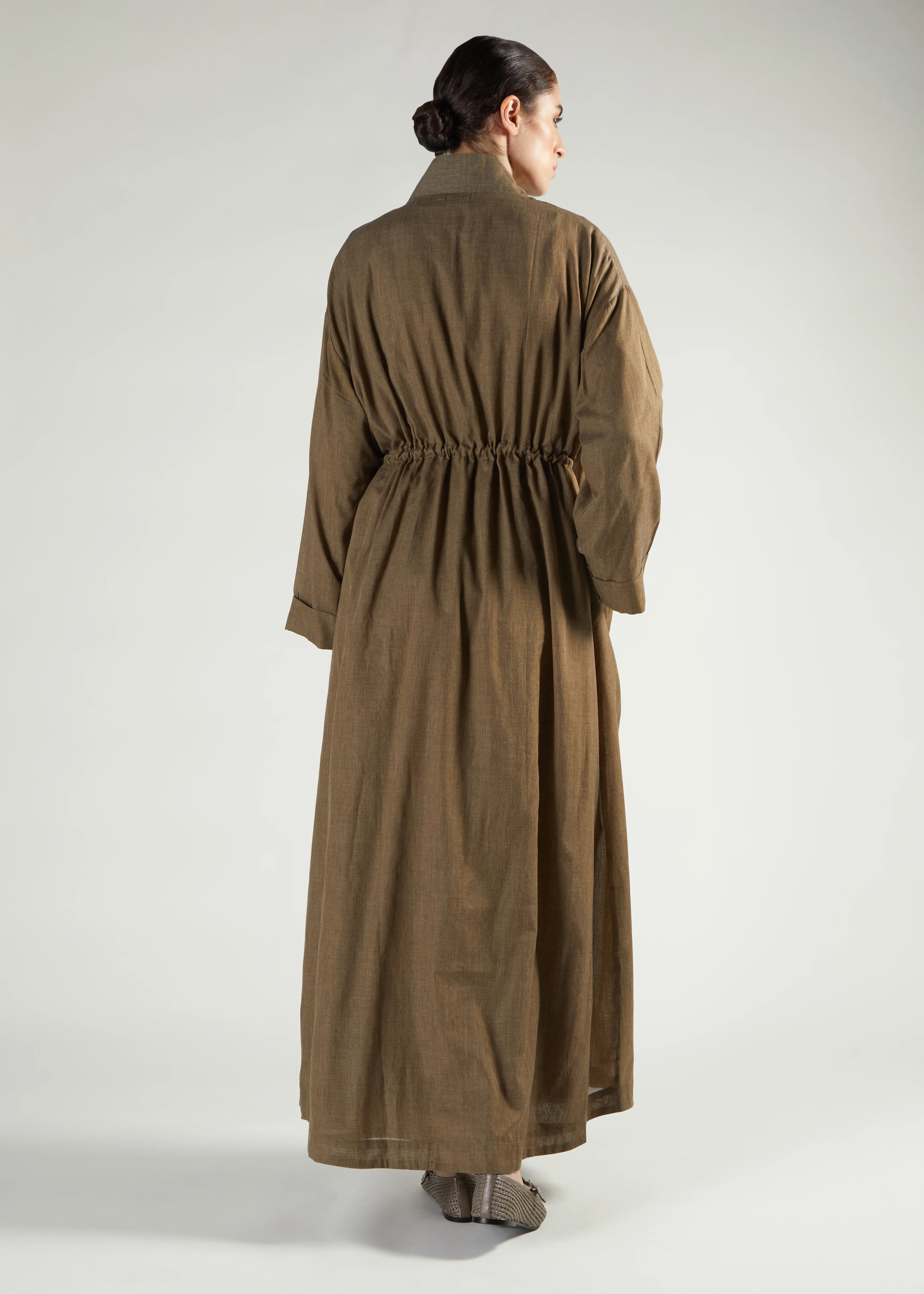 Drawcord Open Abaya - Image 2