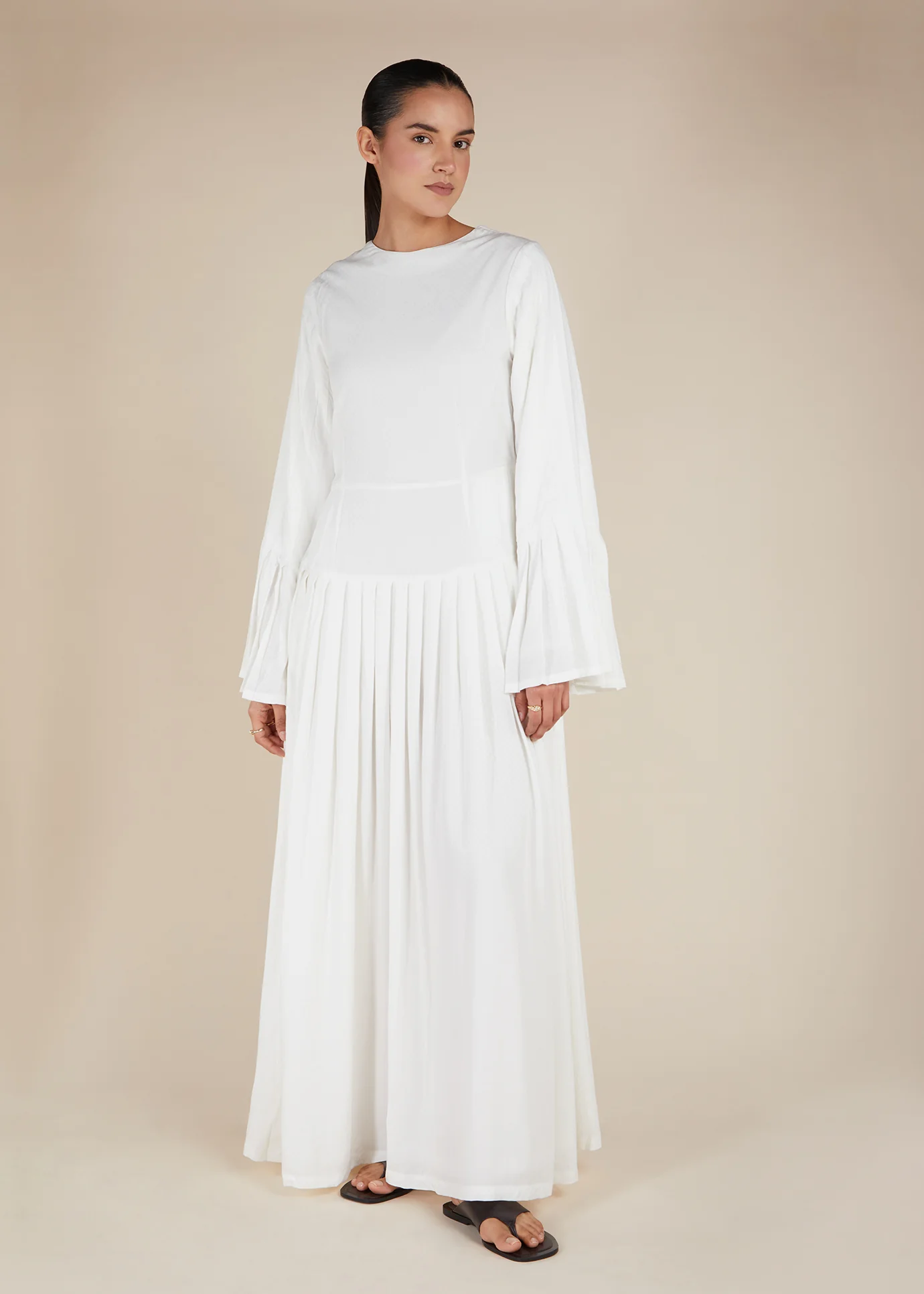Fan Sleeve Maxi White - Image 8