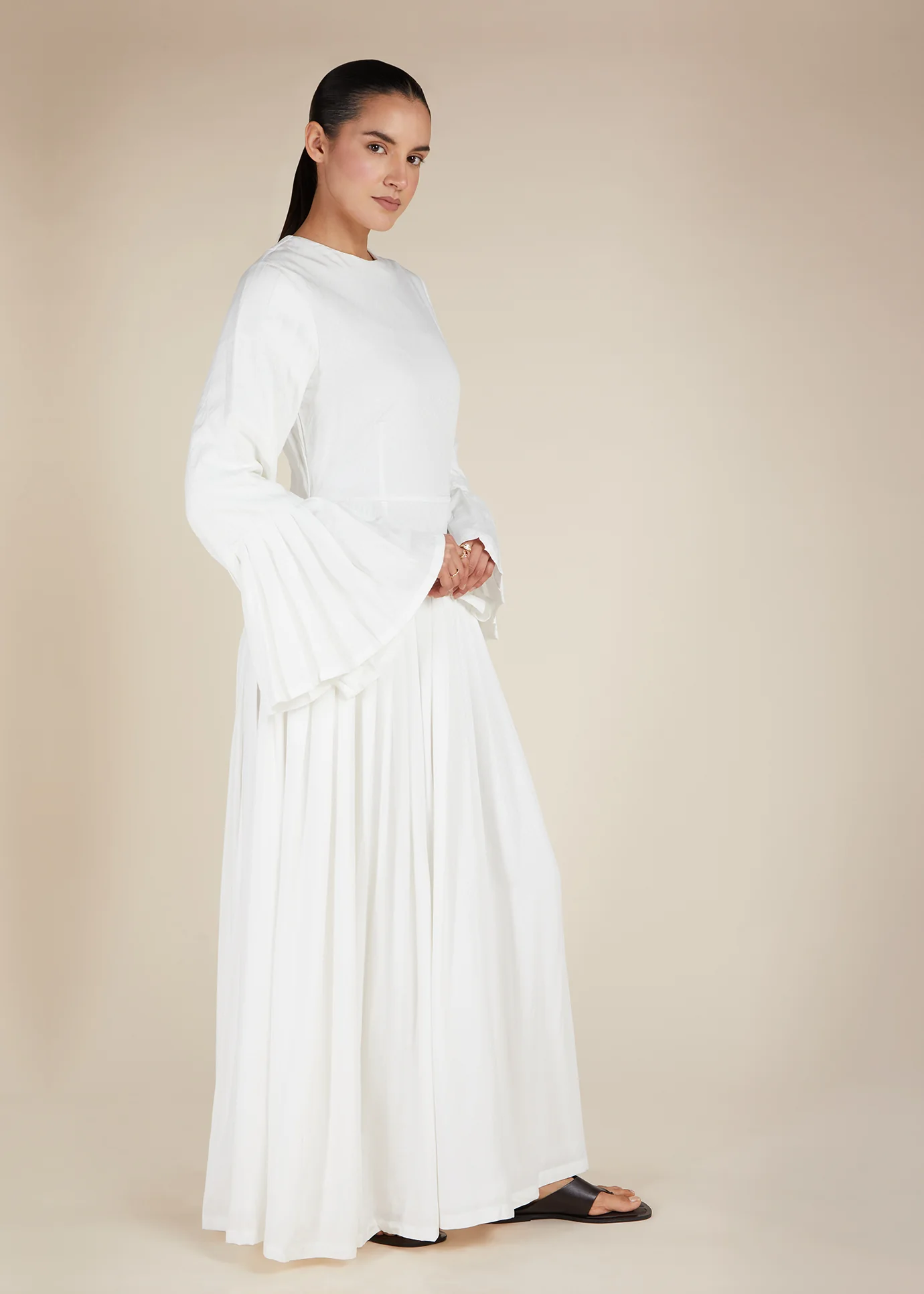 Fan Sleeve Maxi White - Image 9