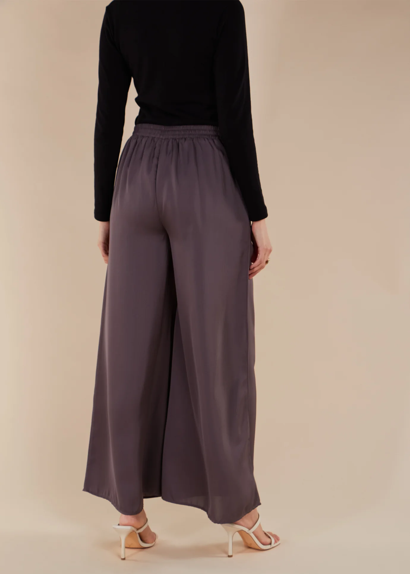 Flared Trousers Mauve - Image 4
