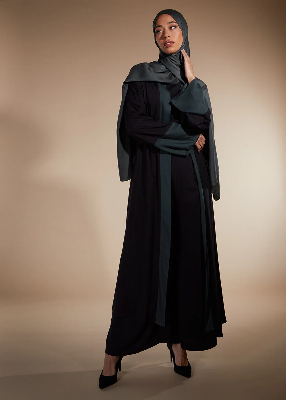 Full Slip Black Twill - Image 5