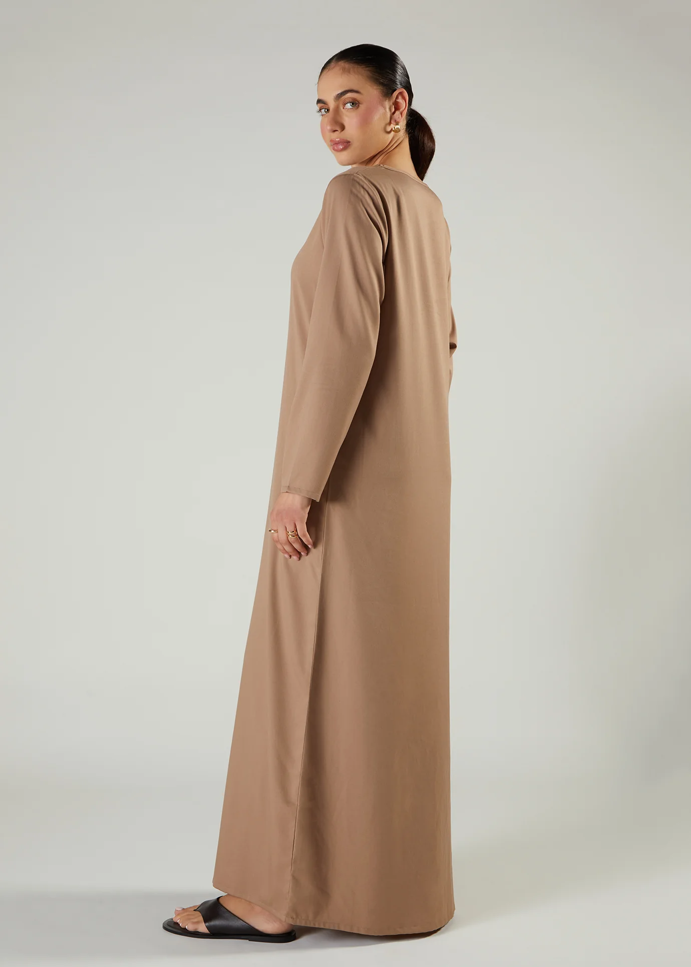 Full Slip Dress Almond - Image 2
