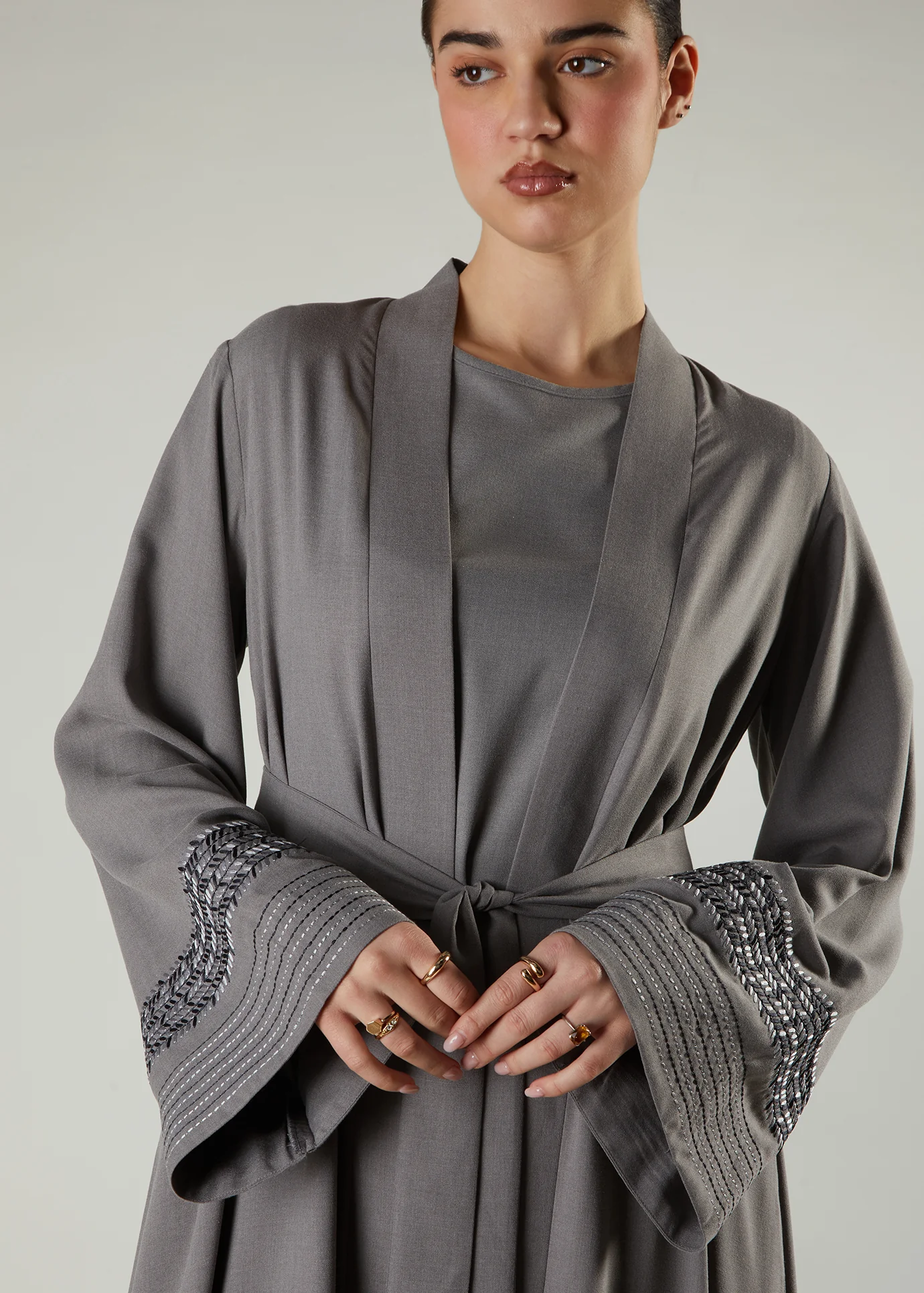 Herringbone Stitch Kimono - Image 8