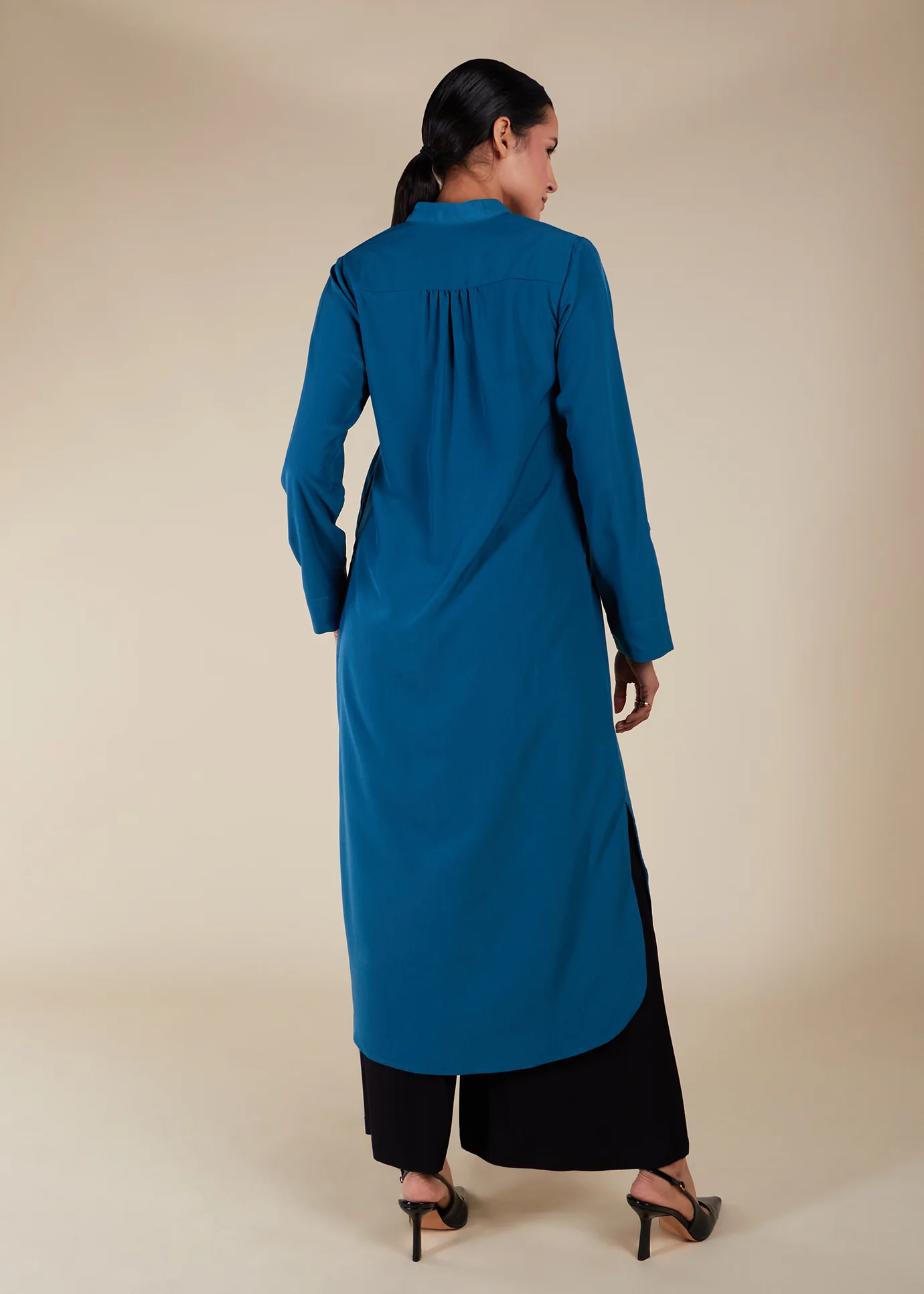 High Neck Midi Blue - Final Sale - Image 2