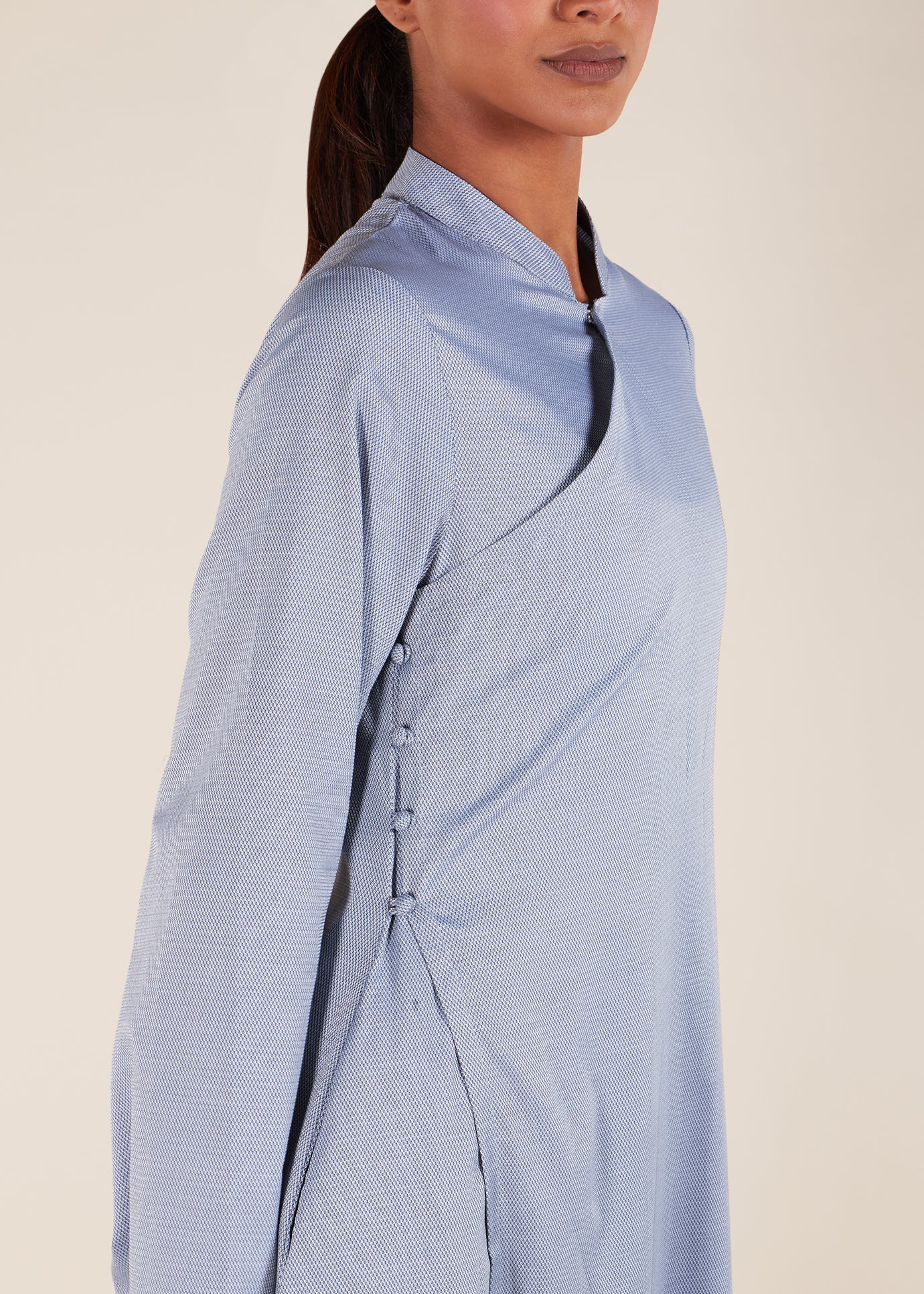 Jacquard Wrap Abaya - Final Sale - Image 3