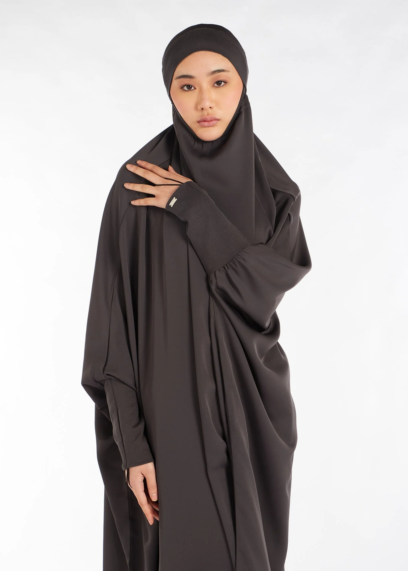 Jilbab Charcoal - Prayer Outfit - Image 3
