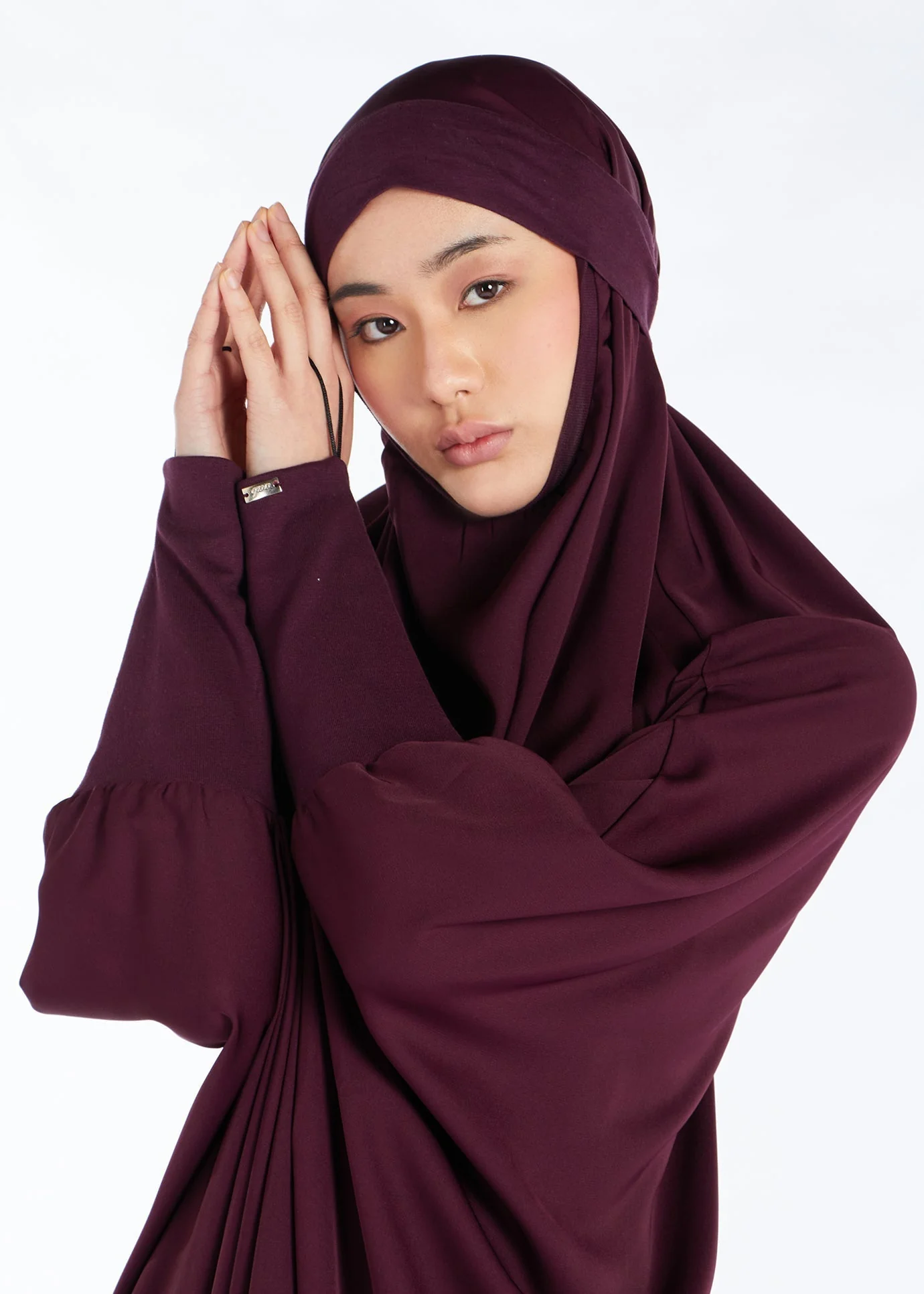 Jilbab Maroon - Prayer Outfit - Image 3