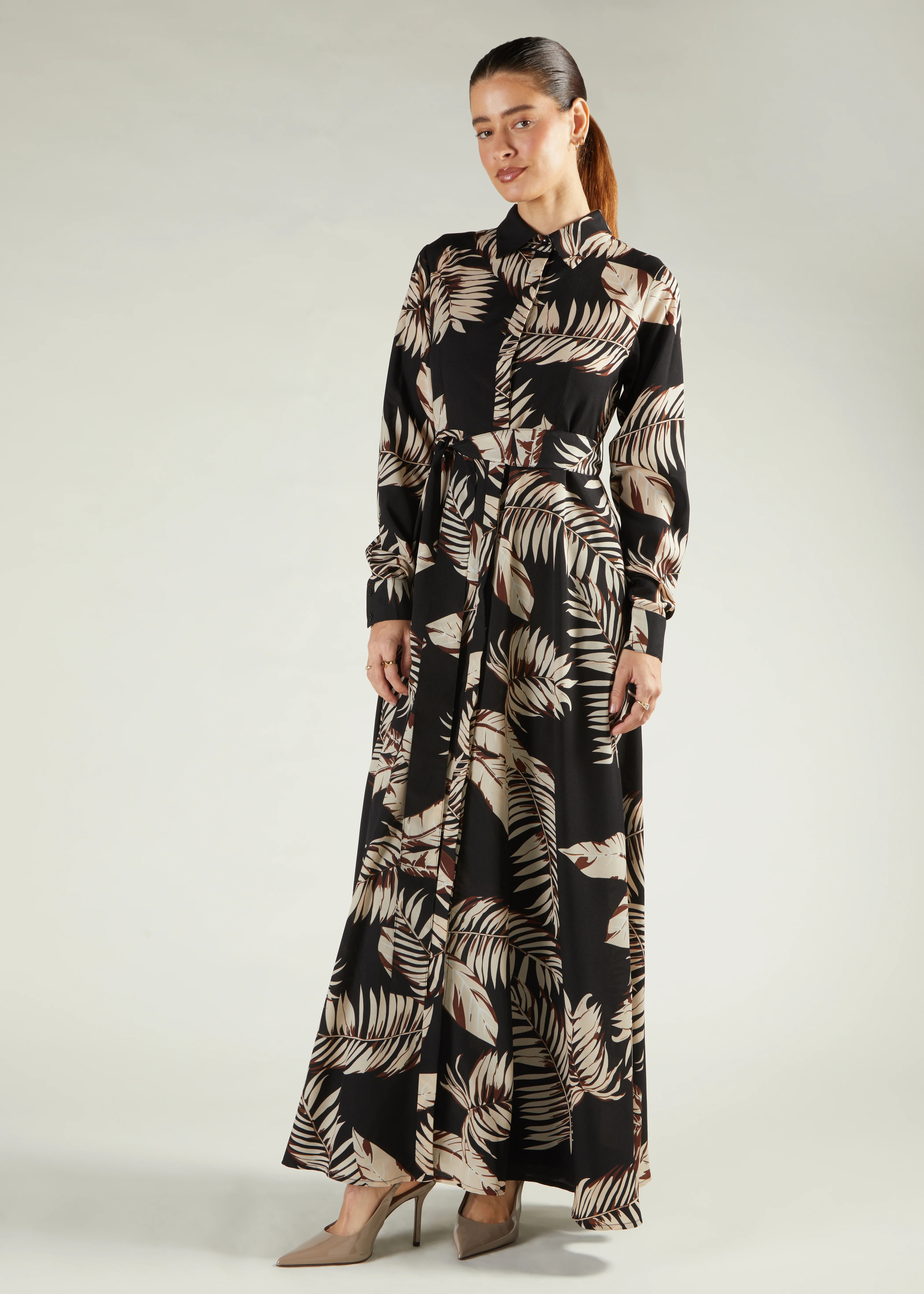 Leaf Print Maxi - Image 2
