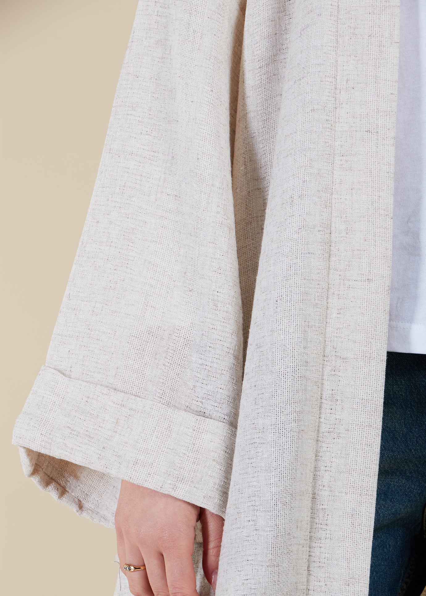 Linen Open Jacket - Final Sale - Image 4