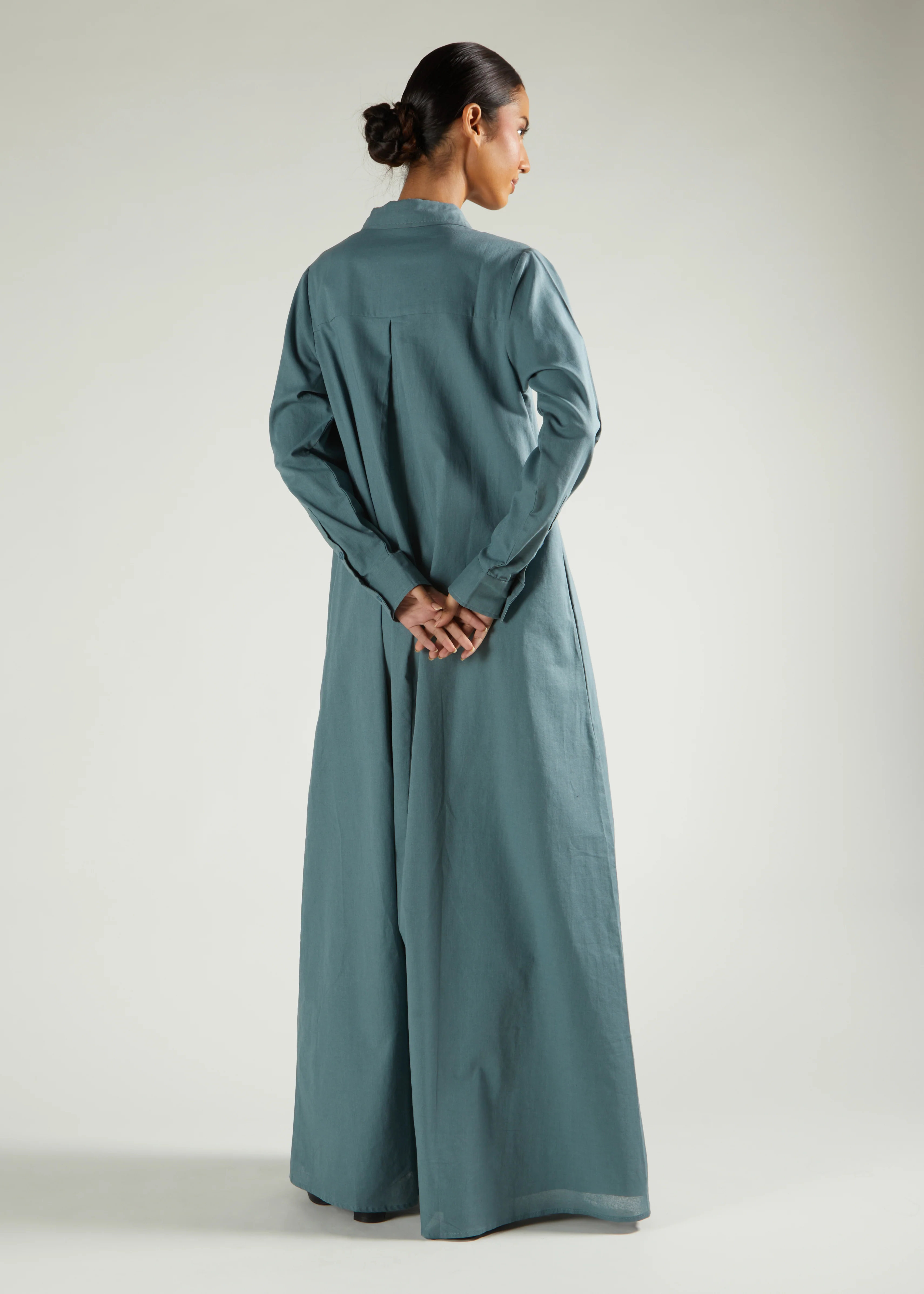 Long Line Shirt Sage - Image 3
